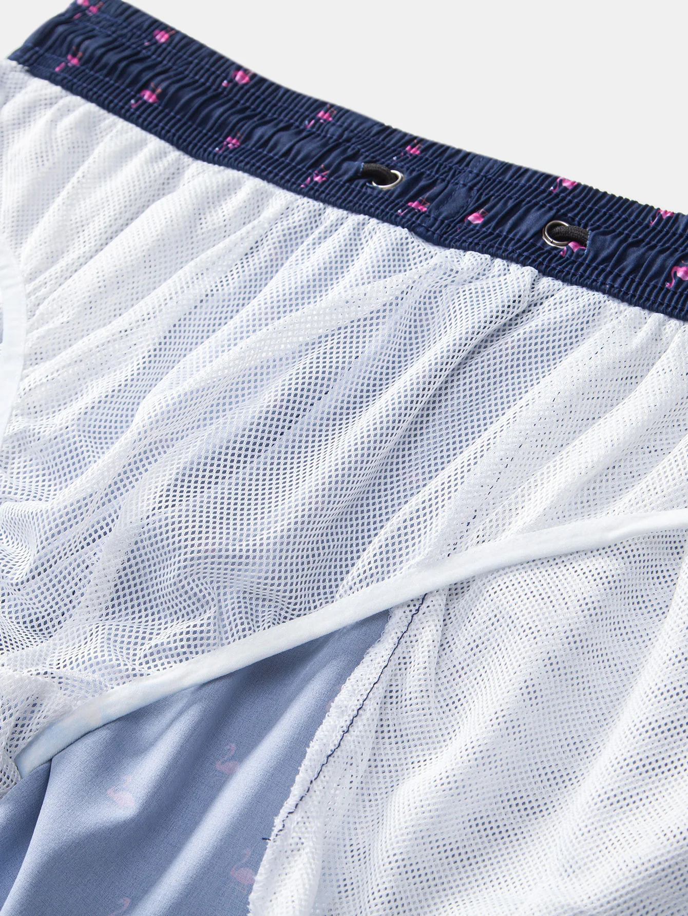 Flamingo-Print Badeshorts mit Kordelzug Shorts - Image 4