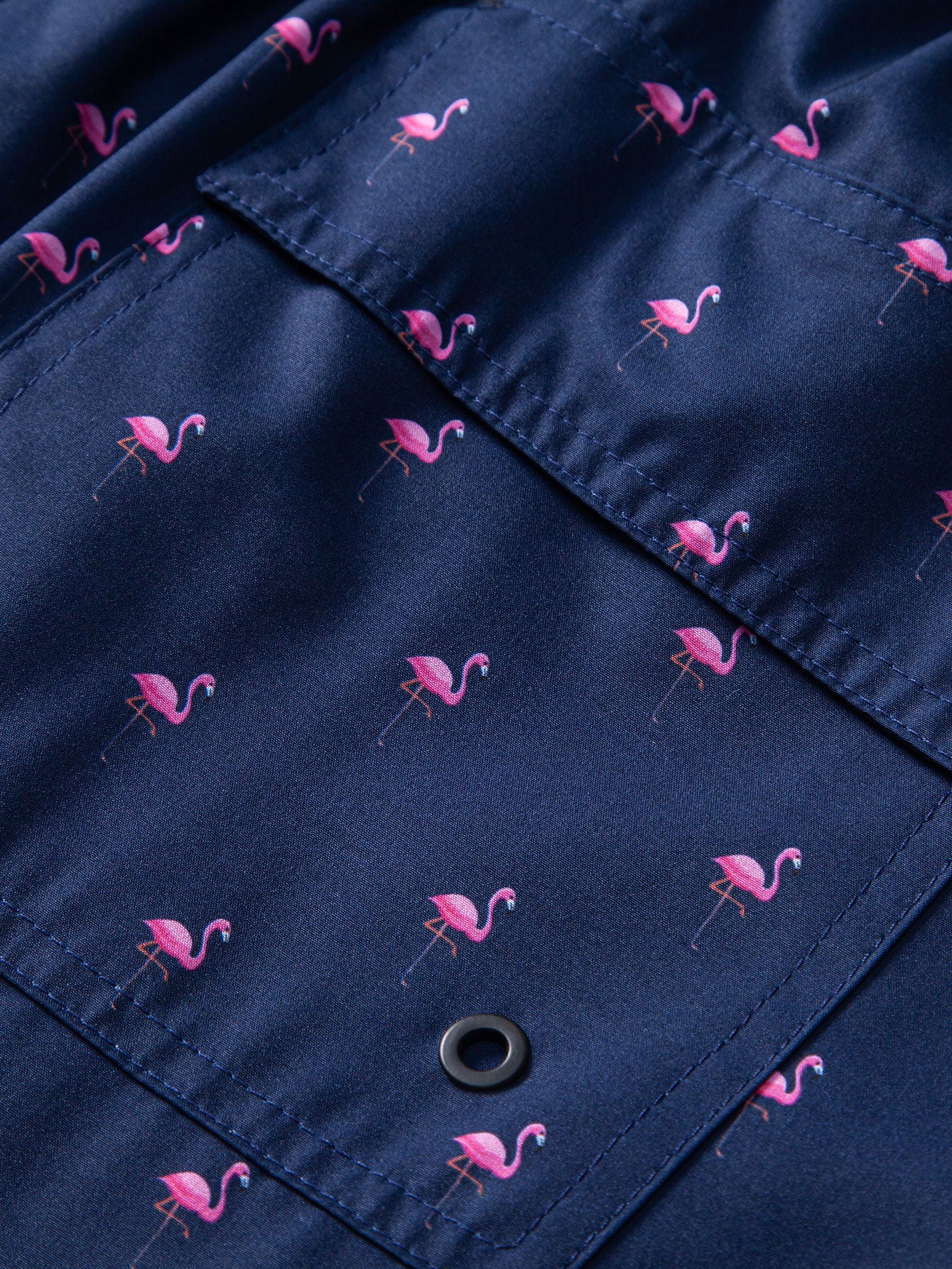 Flamingo-Print Badeshorts mit Kordelzug Shorts - Image 5