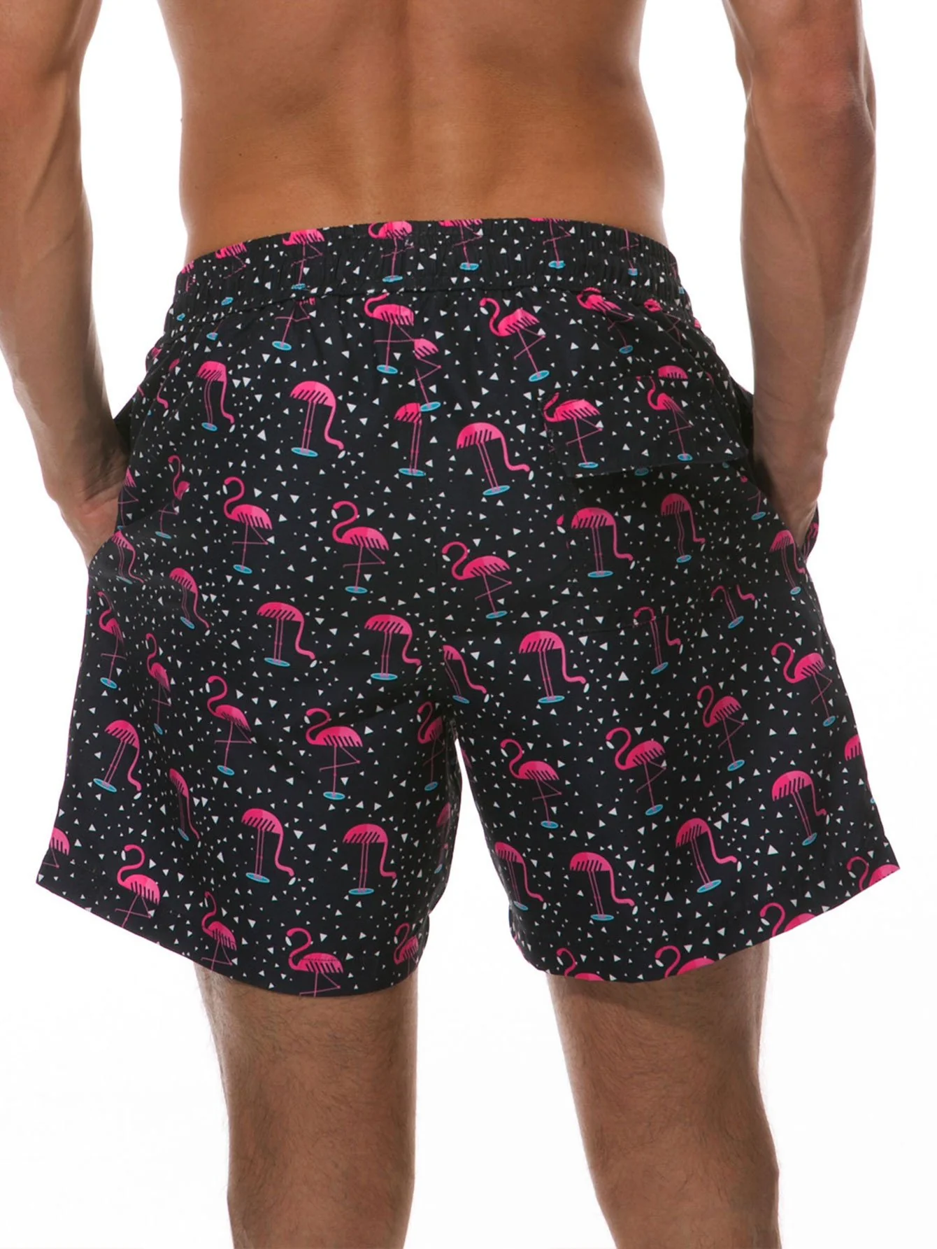 Flamingo-Print Badehose - Image 3