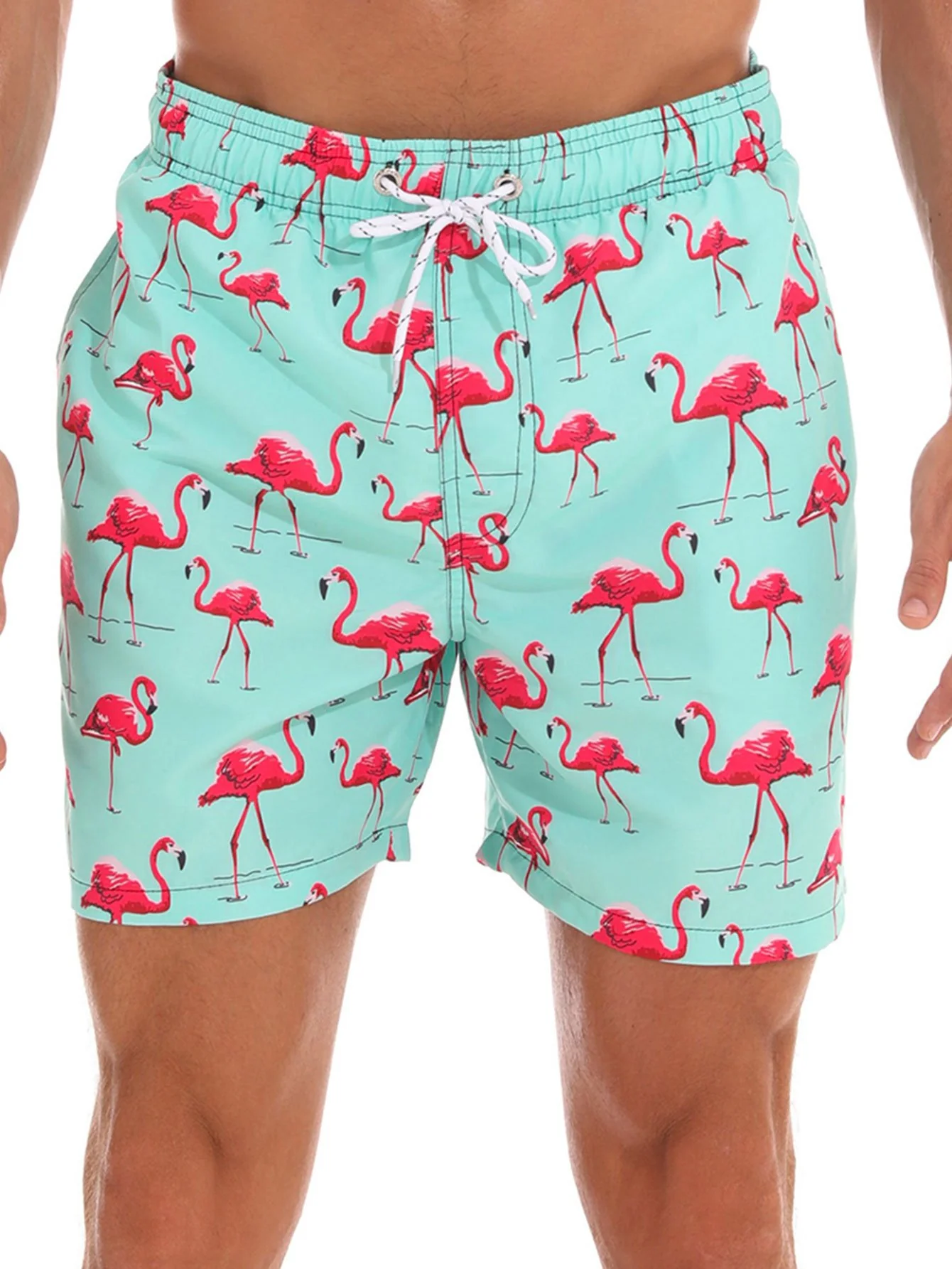 Flamingo-Print Badehose - Image 2