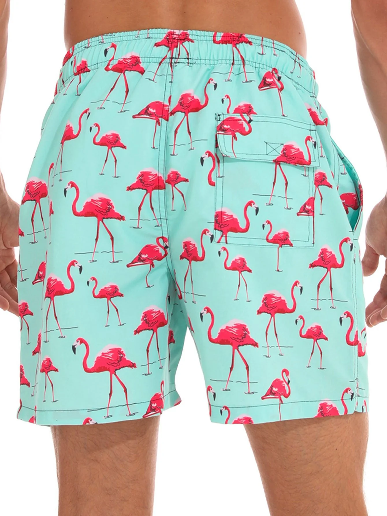 Flamingo-Print Badehose - Image 4