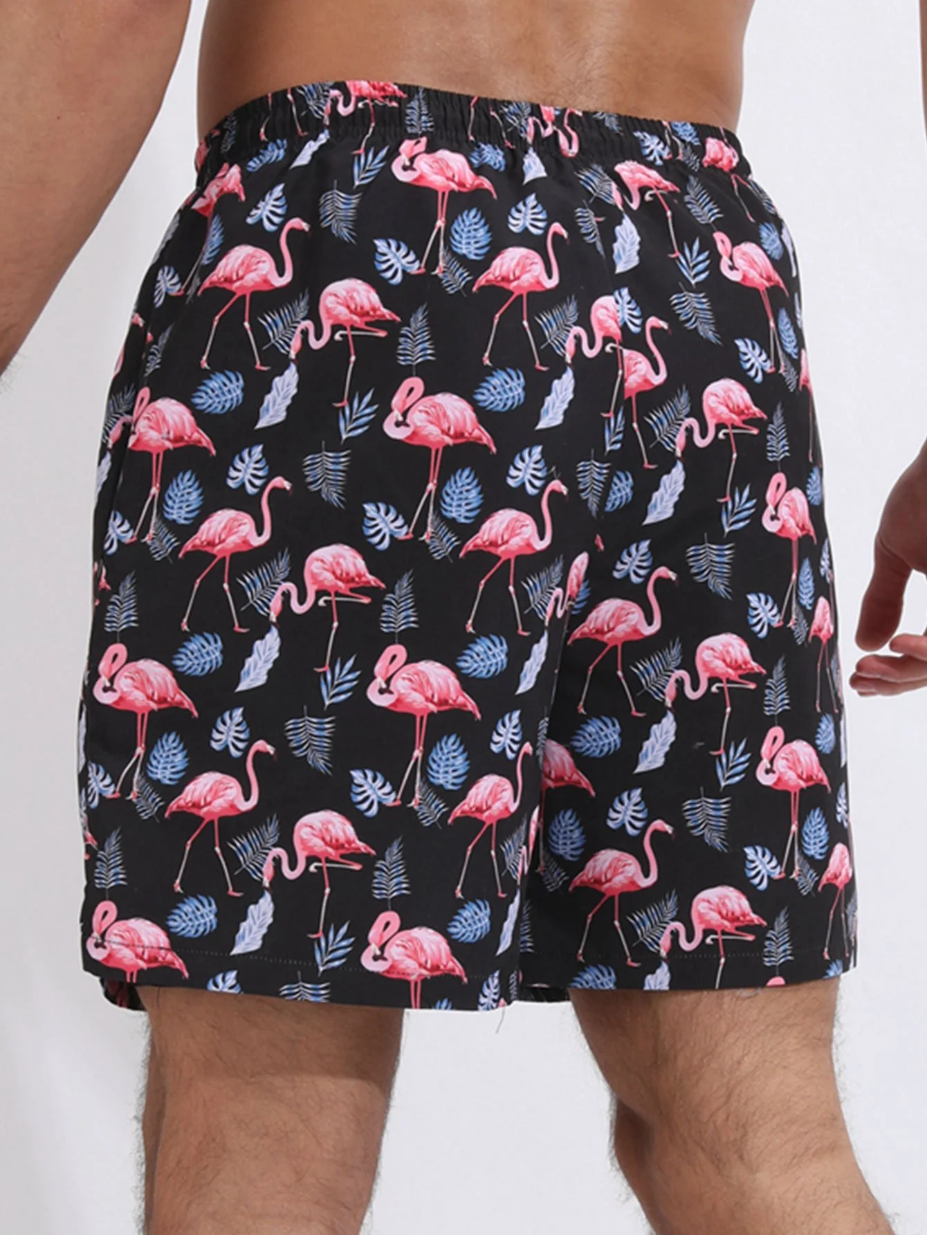 Flamingo-Print Badehose mit Kompressionsfutter - Image 4