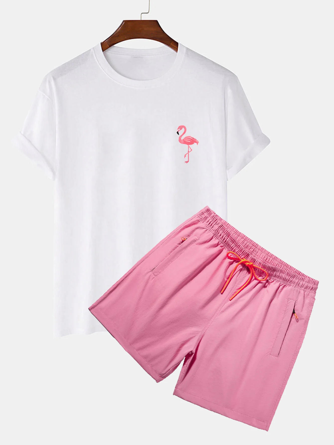 Flamingo-Print T-Shirt & Badehose - Image 2