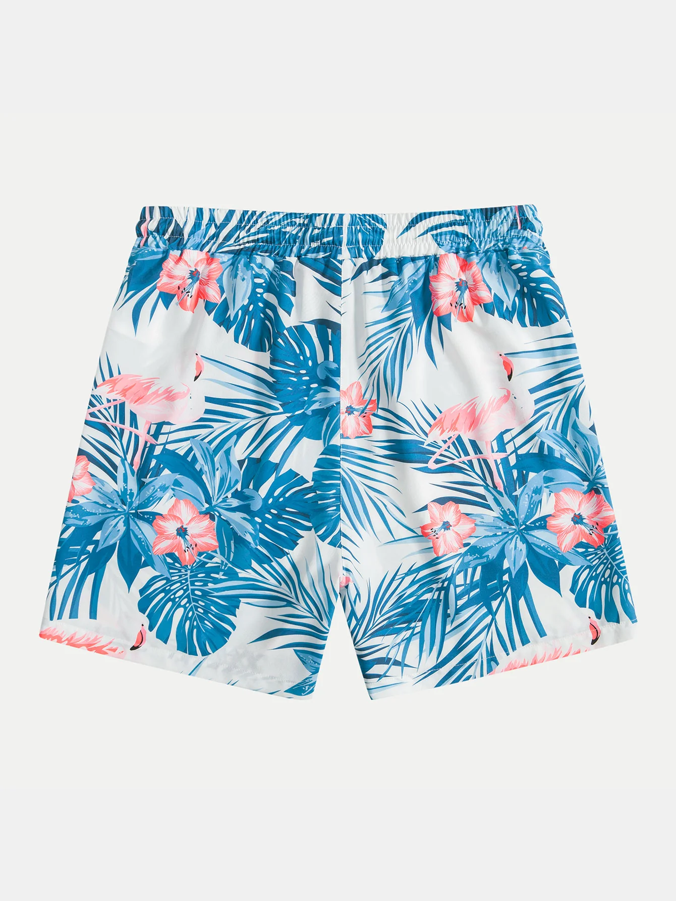 Flamingo Tropenprint Hemd mit Knöpfen & Shorts - Image 8