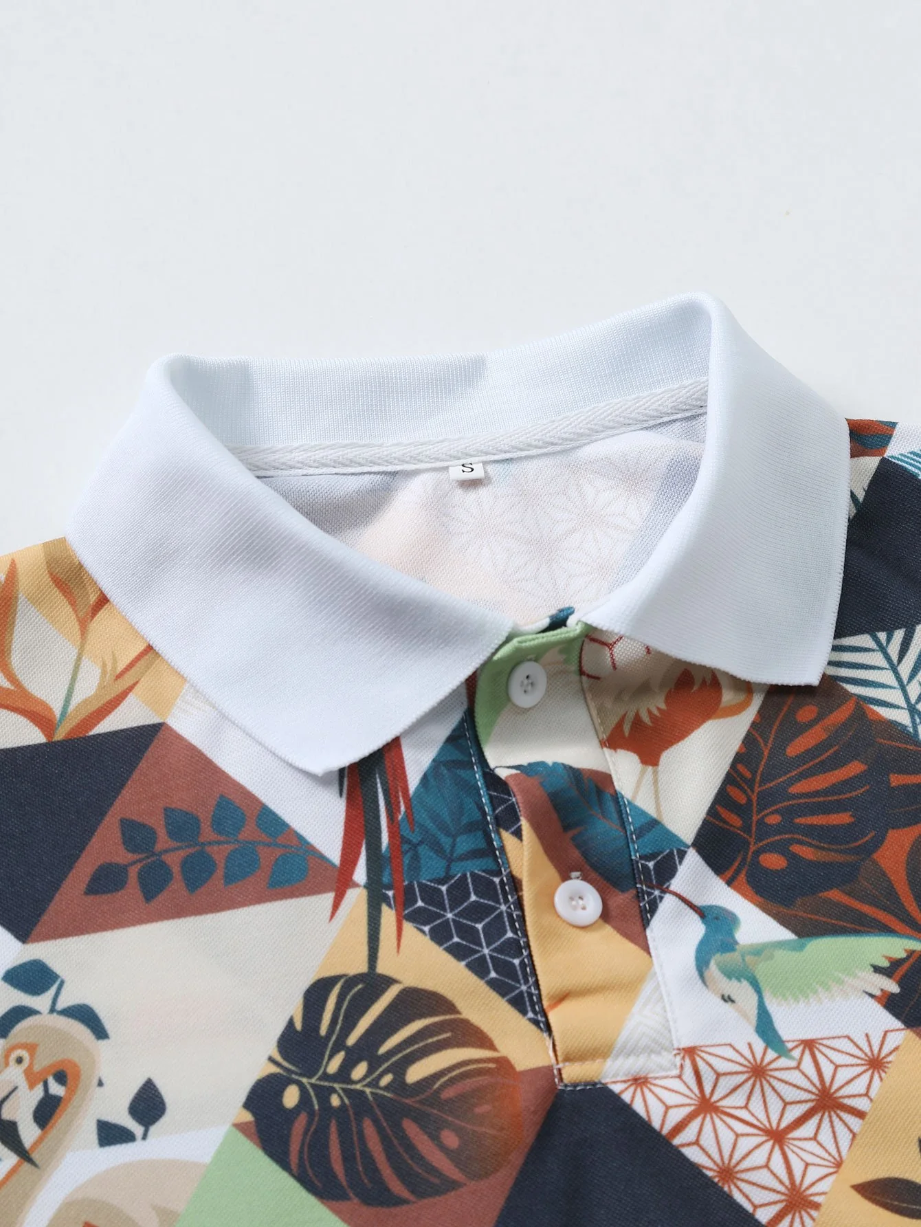 Flamingo Tropenprint Polohemd - Image 3