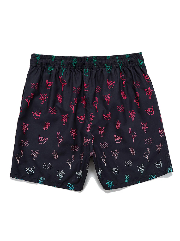 Flamingo Tropisches Print Badehosen - Image 2