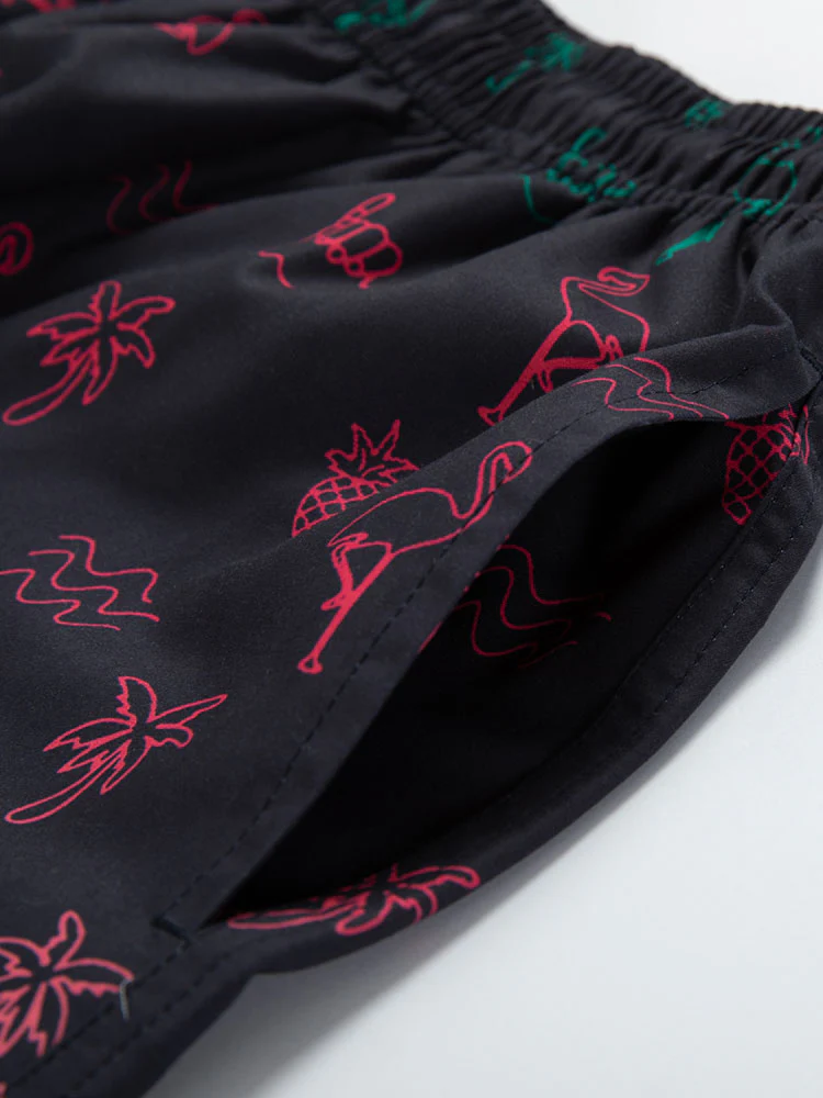 Flamingo Tropisches Print Badehosen - Image 5