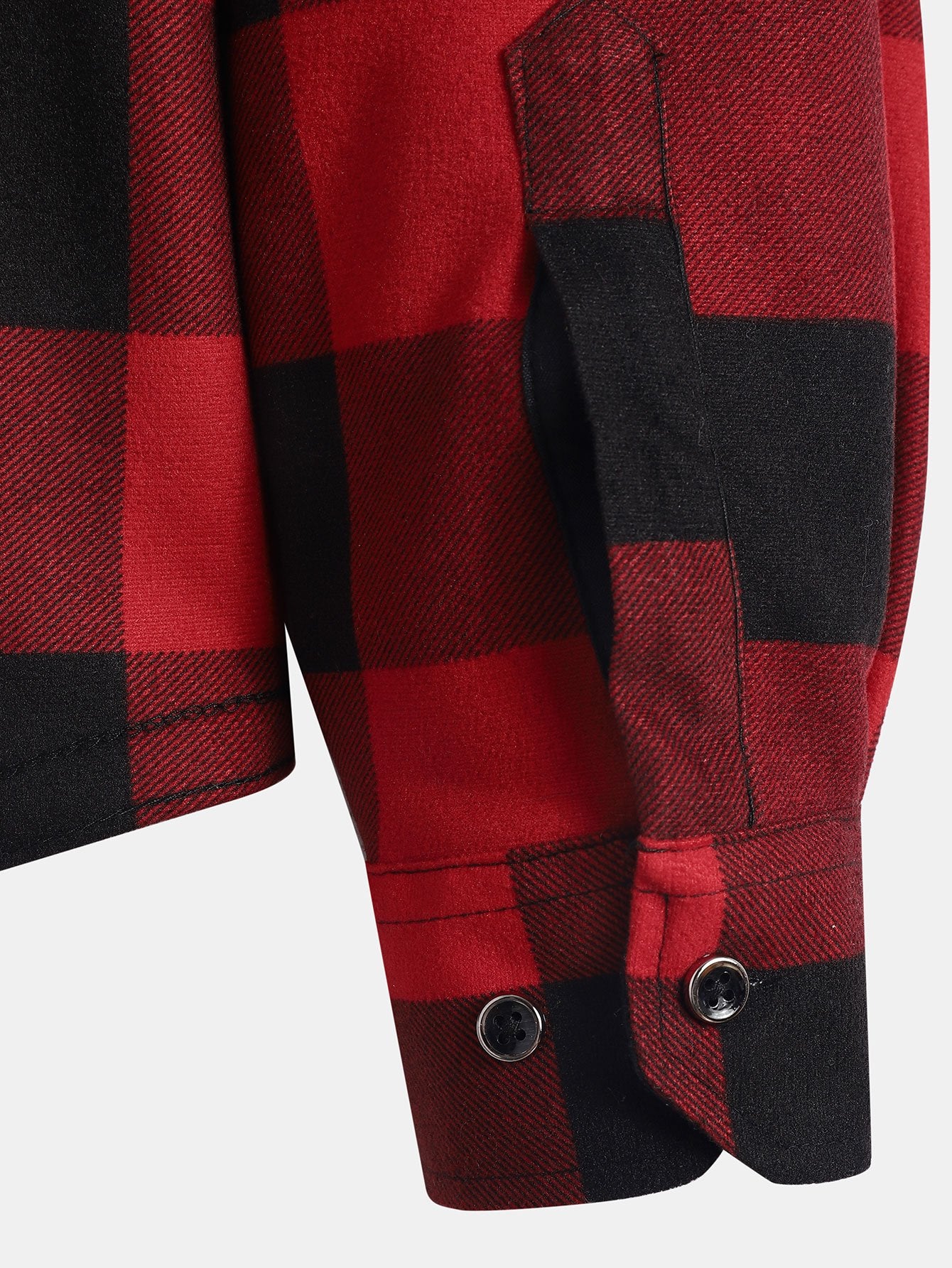 Flanell-Fleece gefüttertes Kapuzenshirt - Image 10