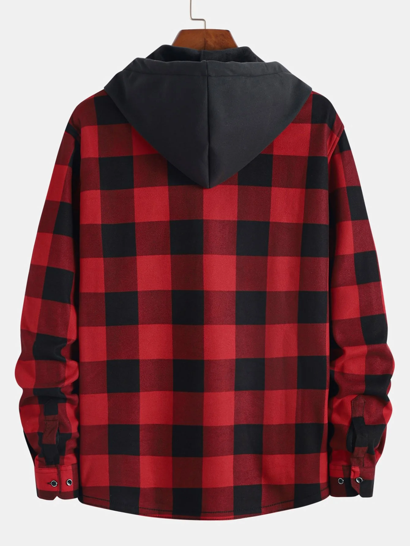 Flanell-Fleece gefüttertes Kapuzenshirt - Image 3