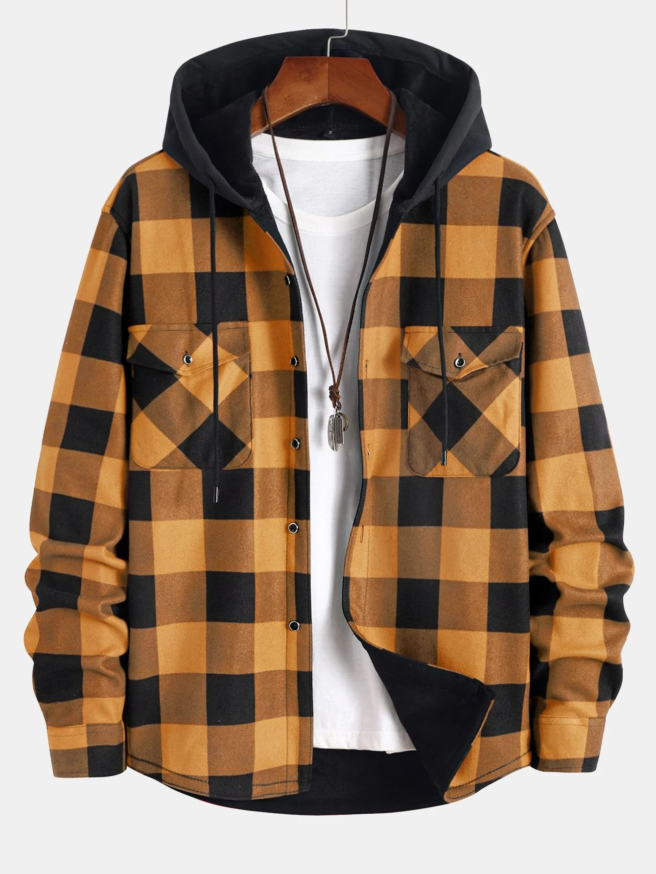 Flanell-Fleece gefüttertes Kapuzenshirt & Jogginghose - Image 10