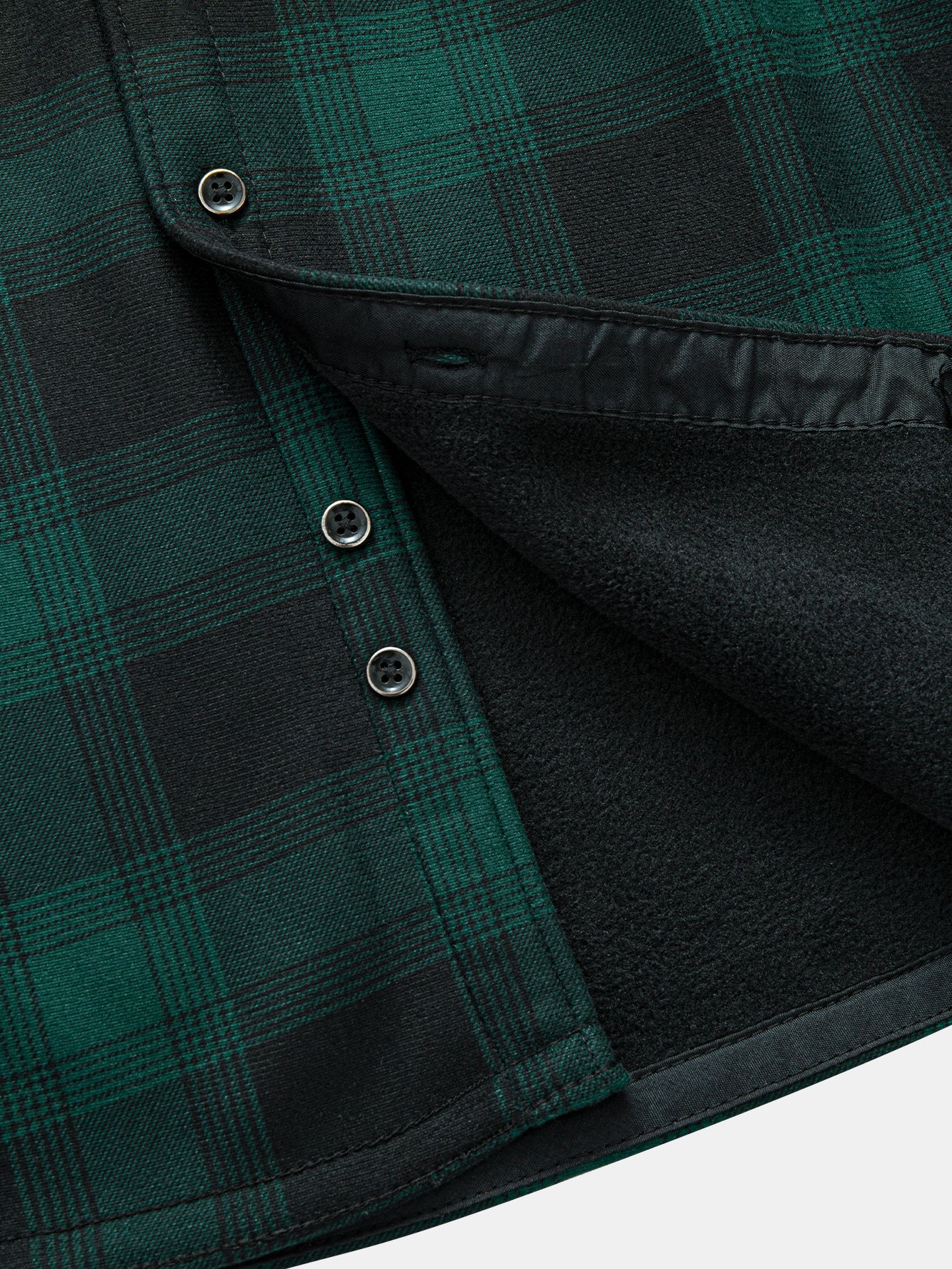 Flanell-Fleece-gefüttertes Kapuzenhemd mit Taschen - Image 10
