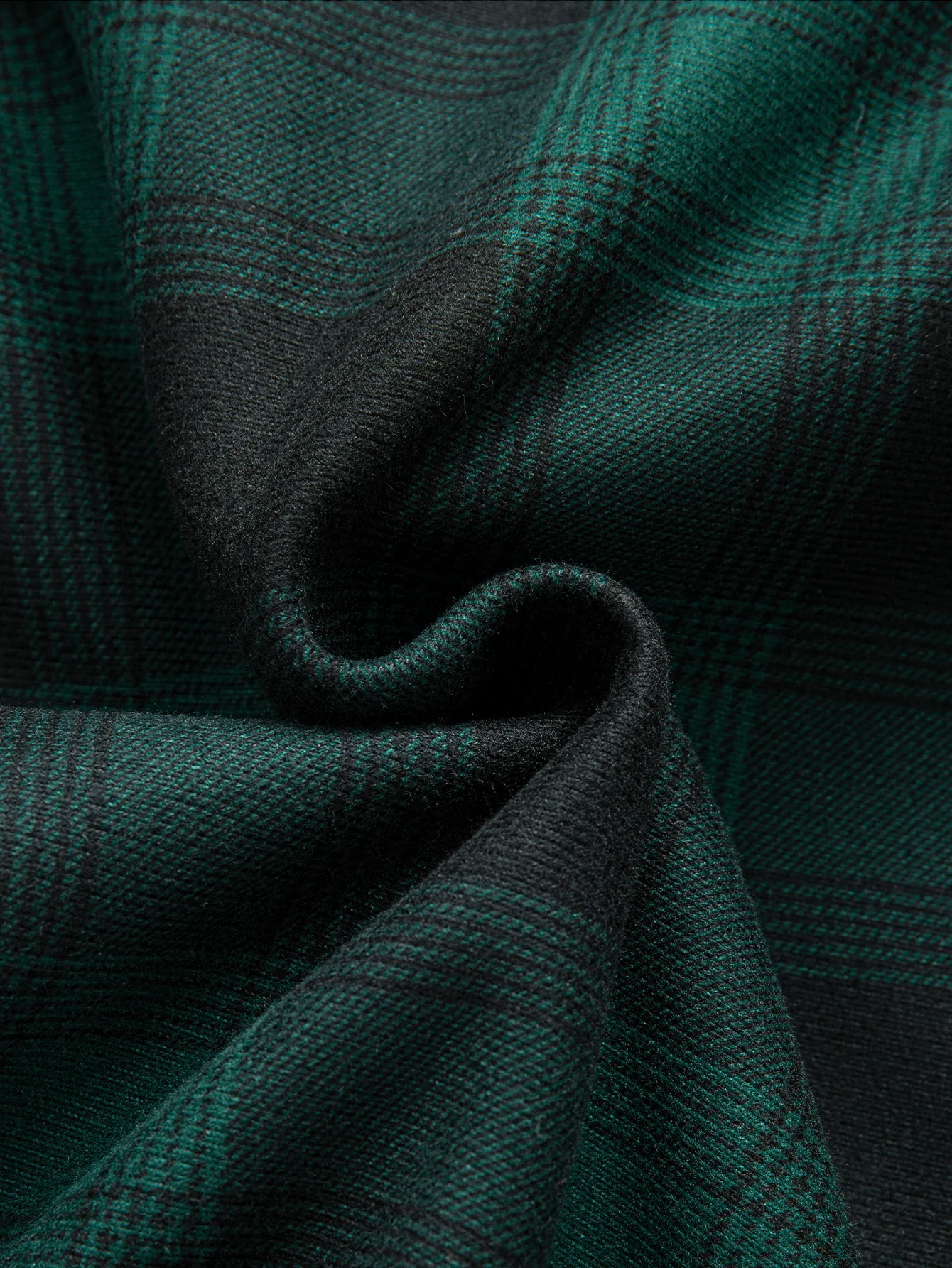Flanell-Fleece-gefüttertes Kapuzenhemd mit Taschen - Image 9