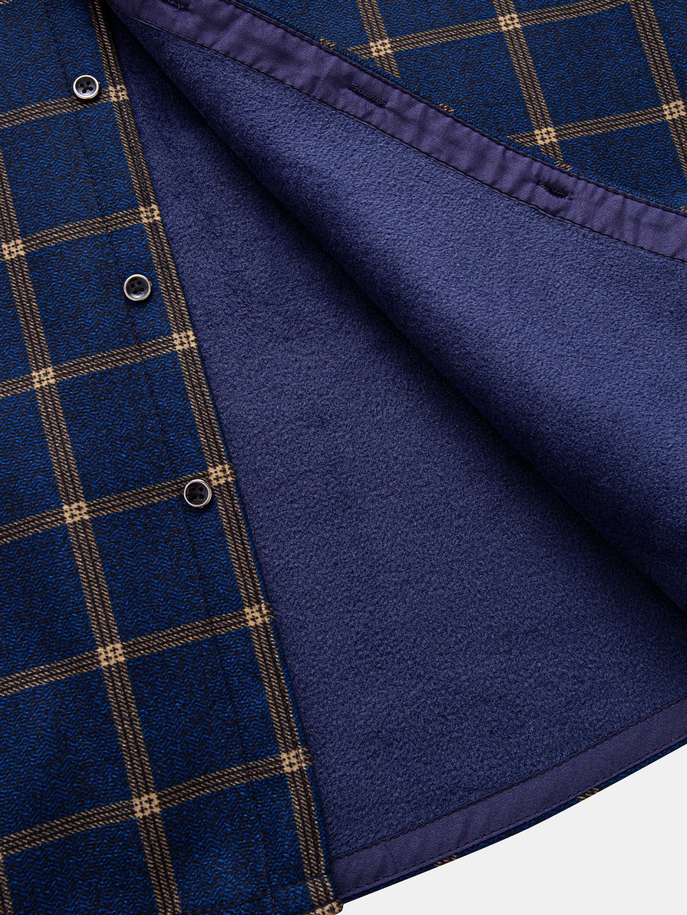 Flanell Fleece Gefüttertes Kariertes Hemd - Image 4