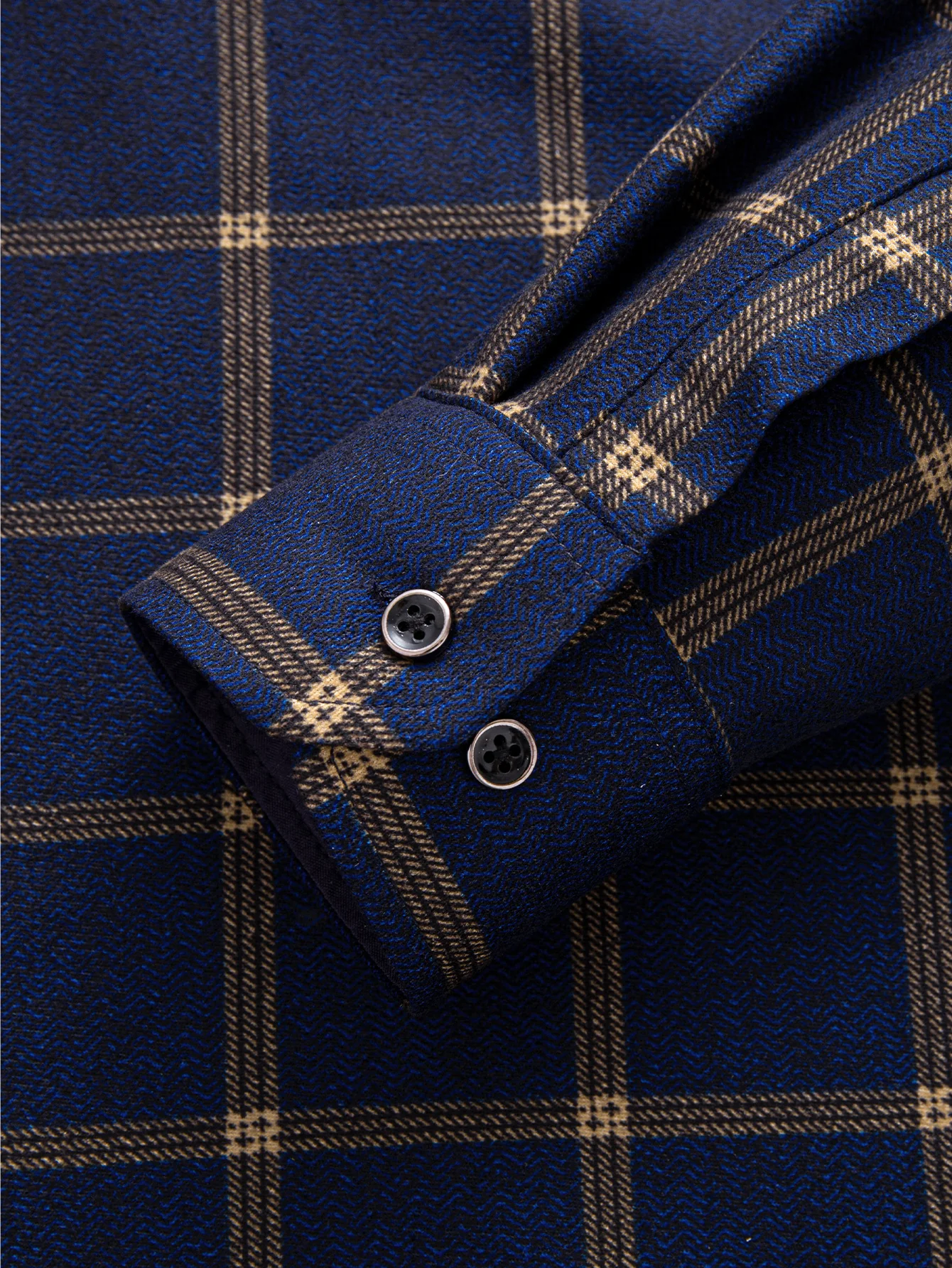 Flanell Fleece Gefüttertes Kariertes Hemd - Image 5