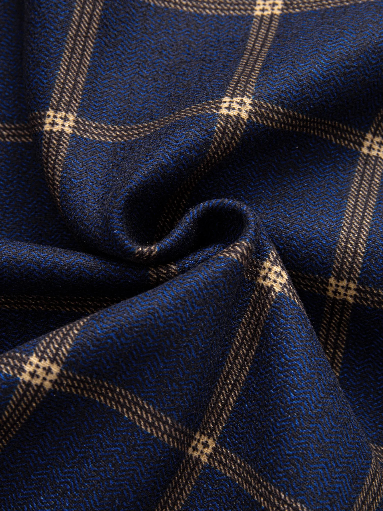 Flanell Fleece Gefüttertes Kariertes Hemd - Image 6