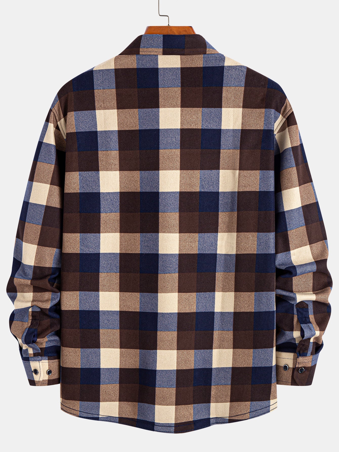 Flanell Fleece Gefüttertes Kariertes Hemd - Image 2