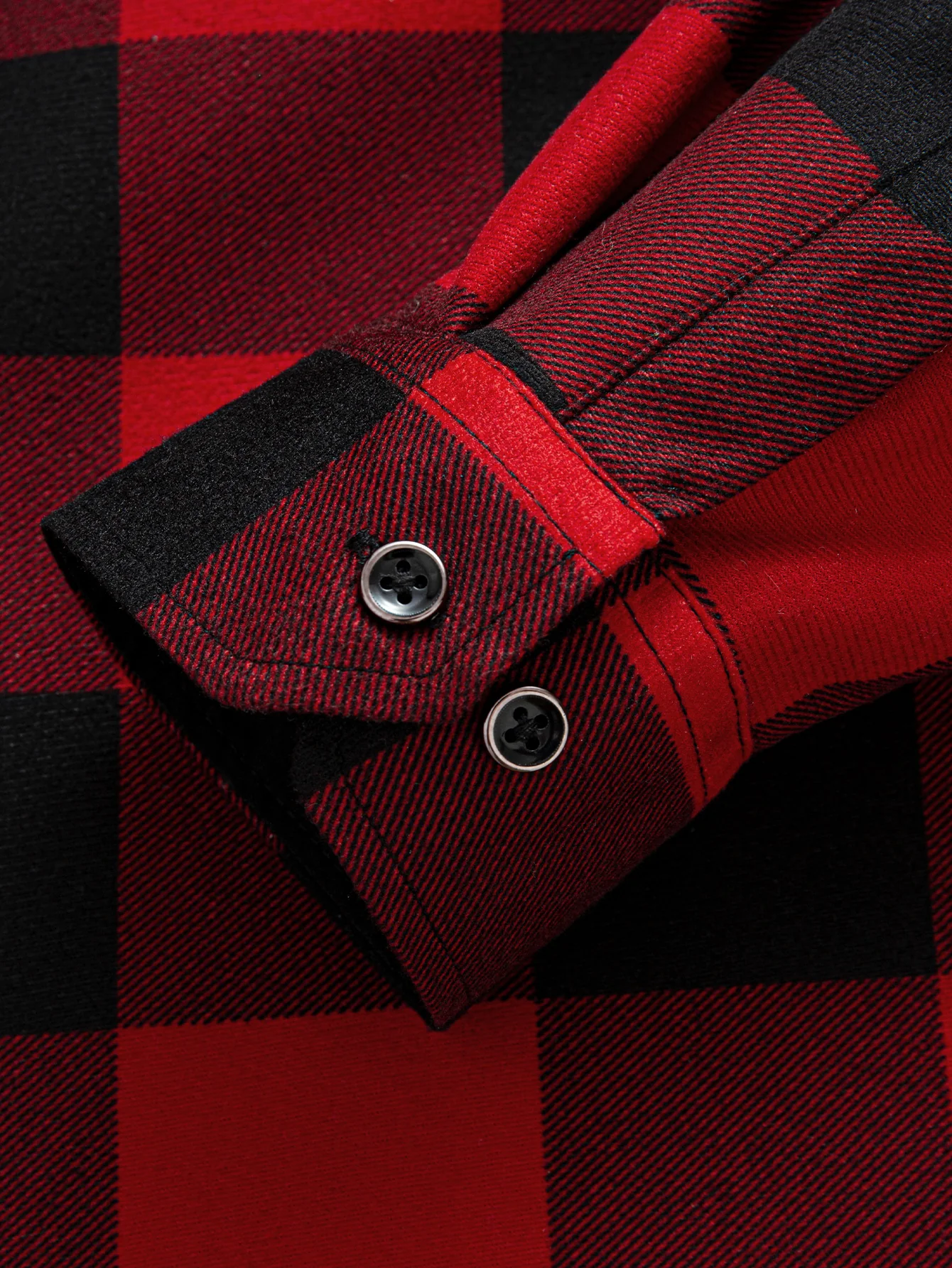 Flannel Fleece Lined Plaid Shirt With Pockets - Image 13