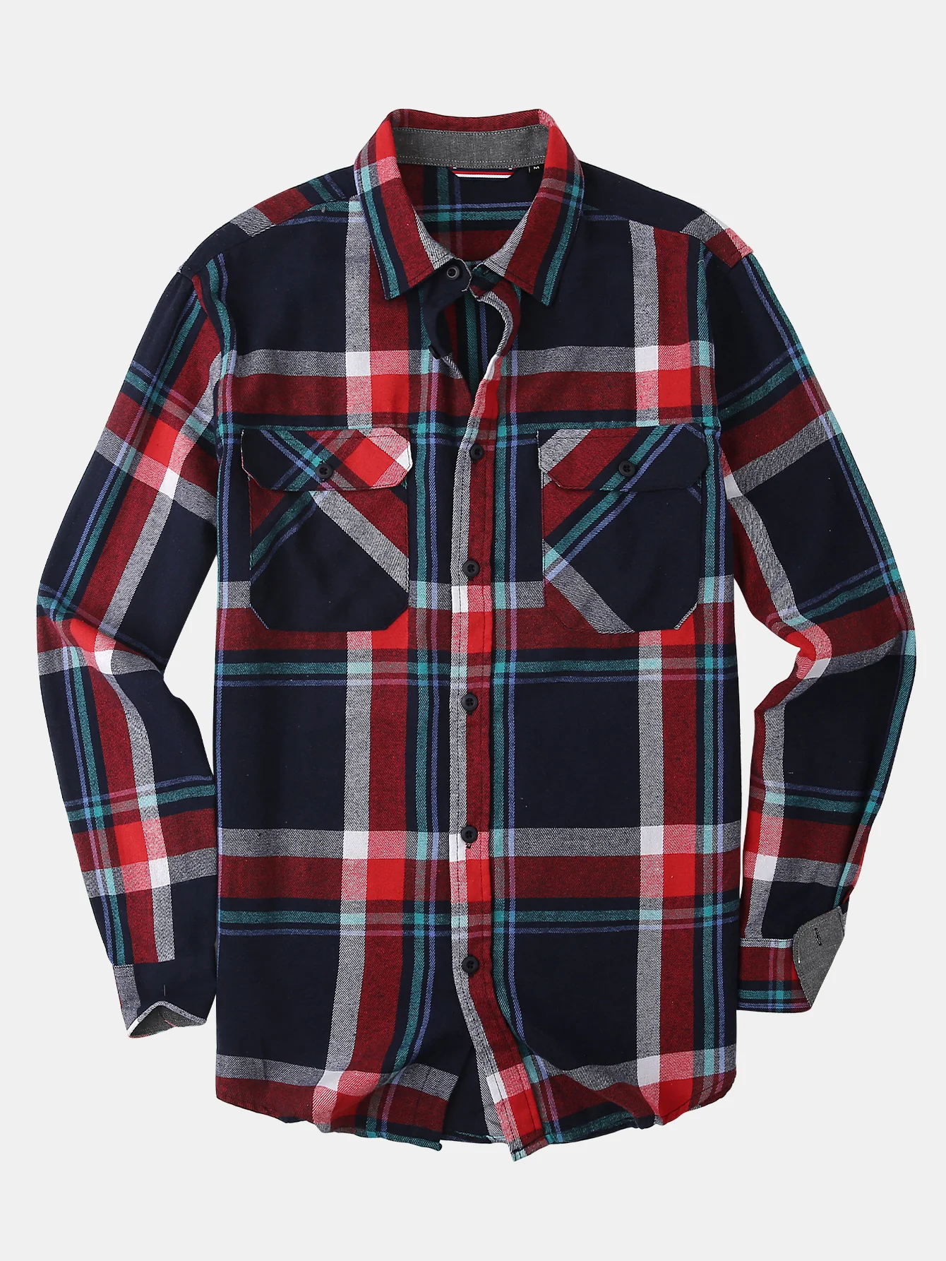 Flanell Karo Hemd mit Knöpfen