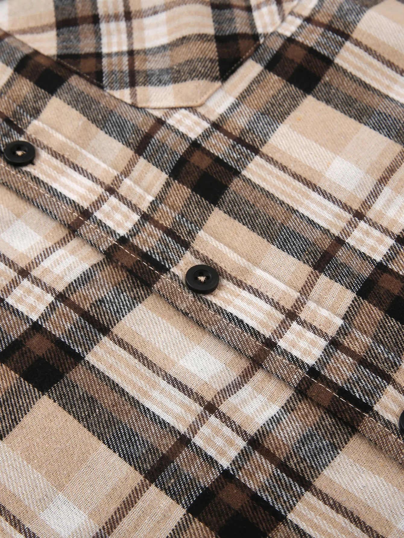 Flanell Karo Hemd mit Knöpfen - Image 7