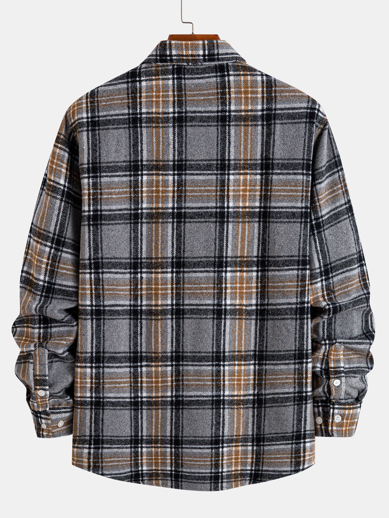 Flannel Plaid Cotton Button Up Shirt - Image 2