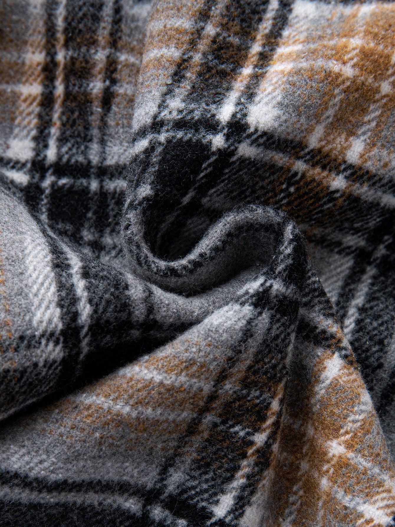 Flannel Plaid Cotton Button Up Shirt - Image 5