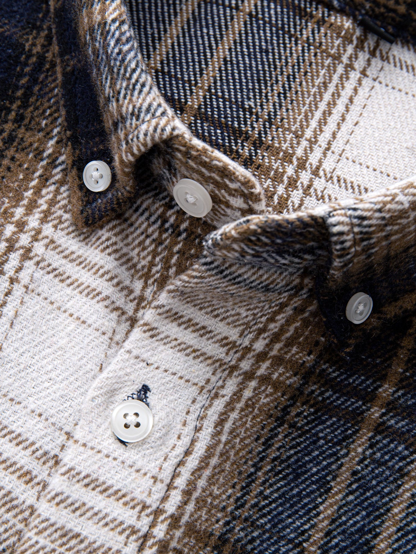 Flannel Plaid Cotton Button Up Shirt - Image 4