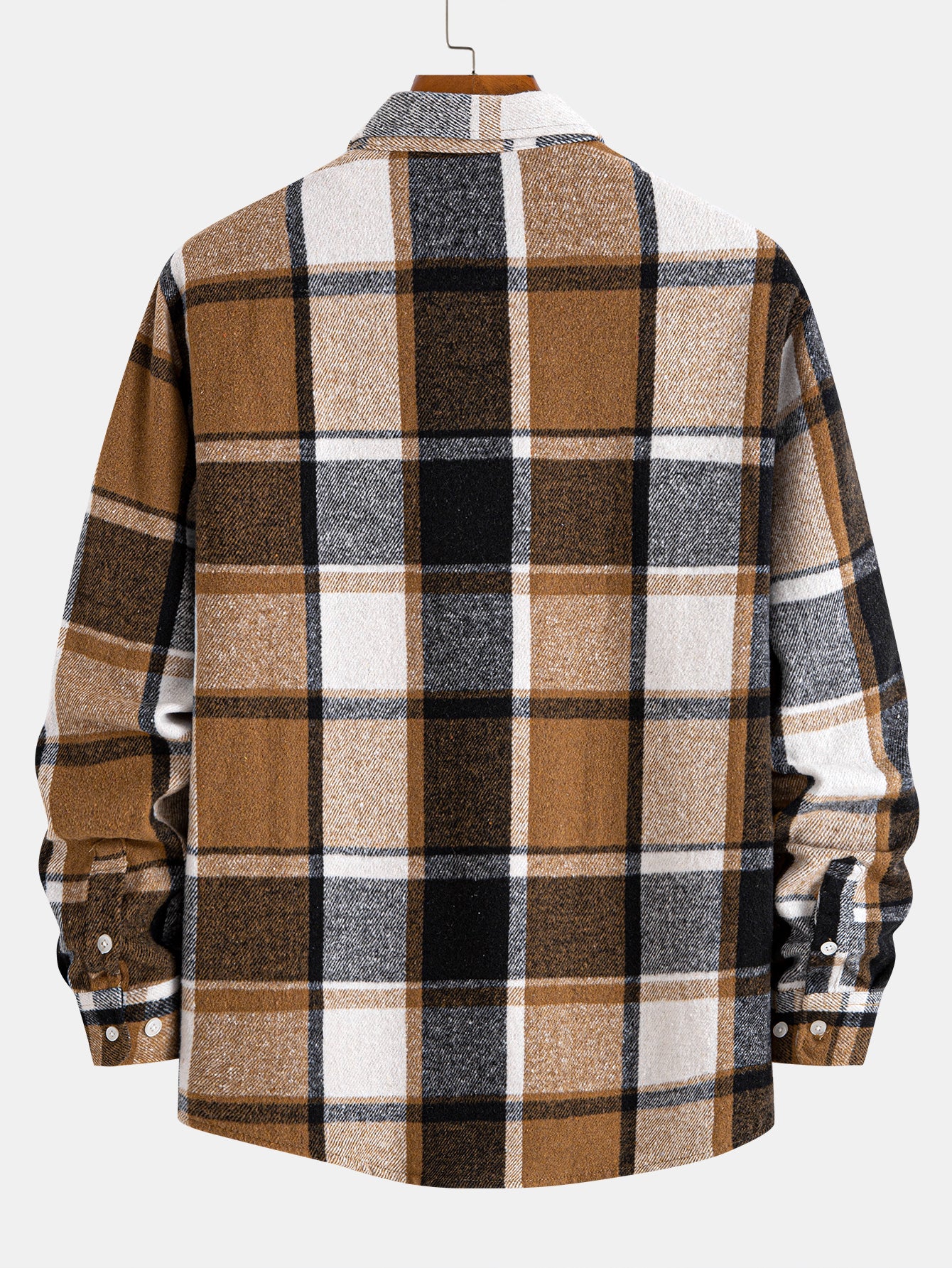 Flannel Plaid Cotton Button Up Shirt - Image 2