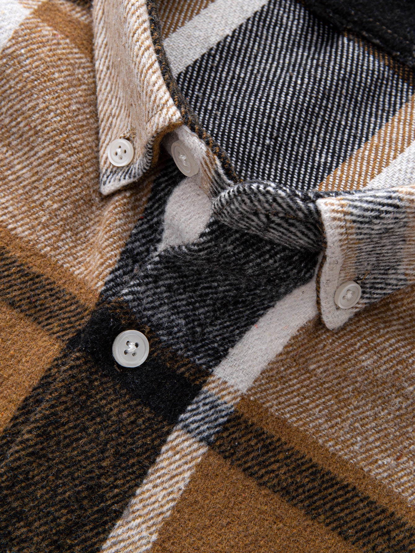 Flannel Plaid Cotton Button Up Shirt - Image 4