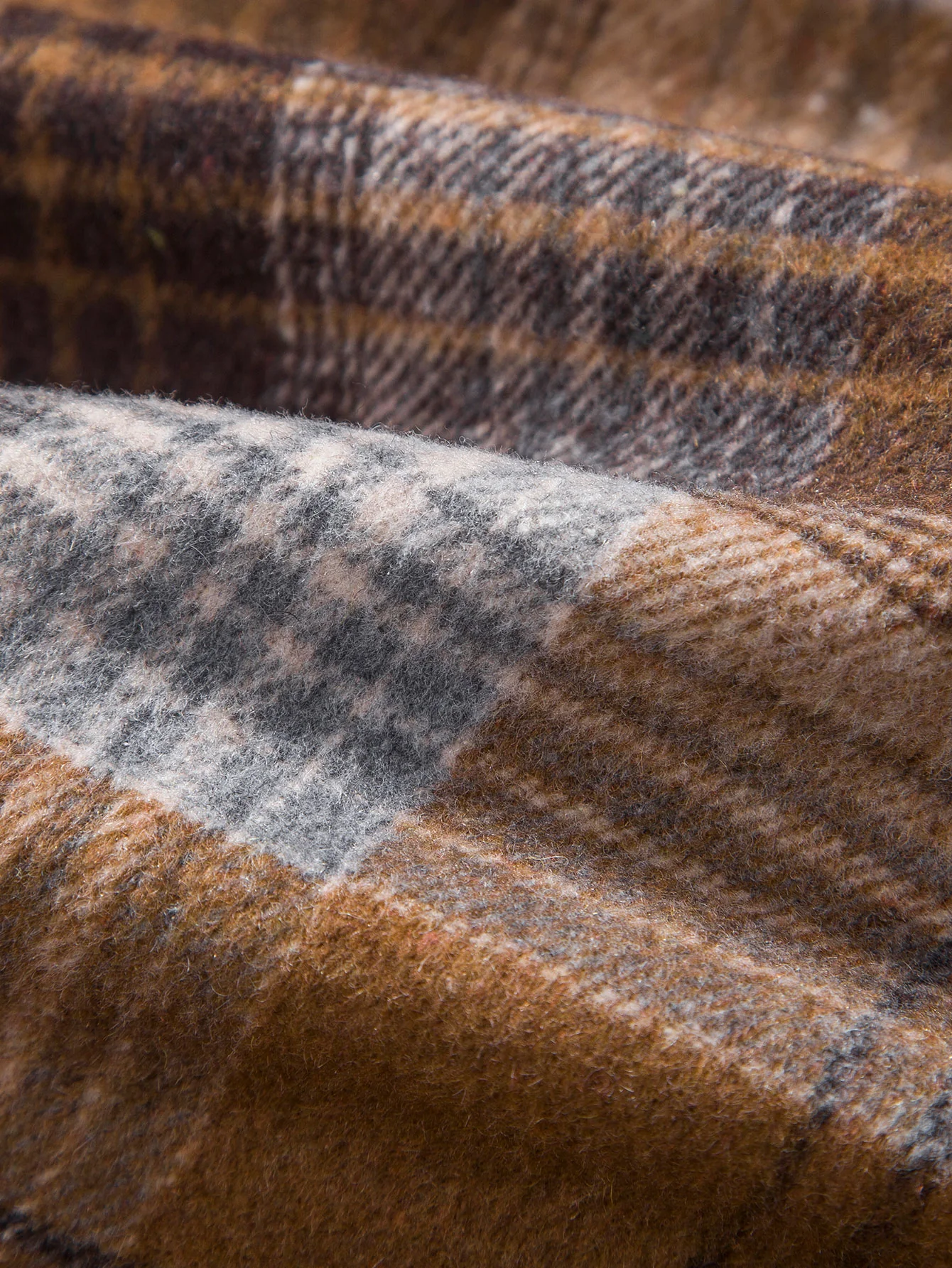 Flanell Karo Kapuzen-Übershirt - Image 6