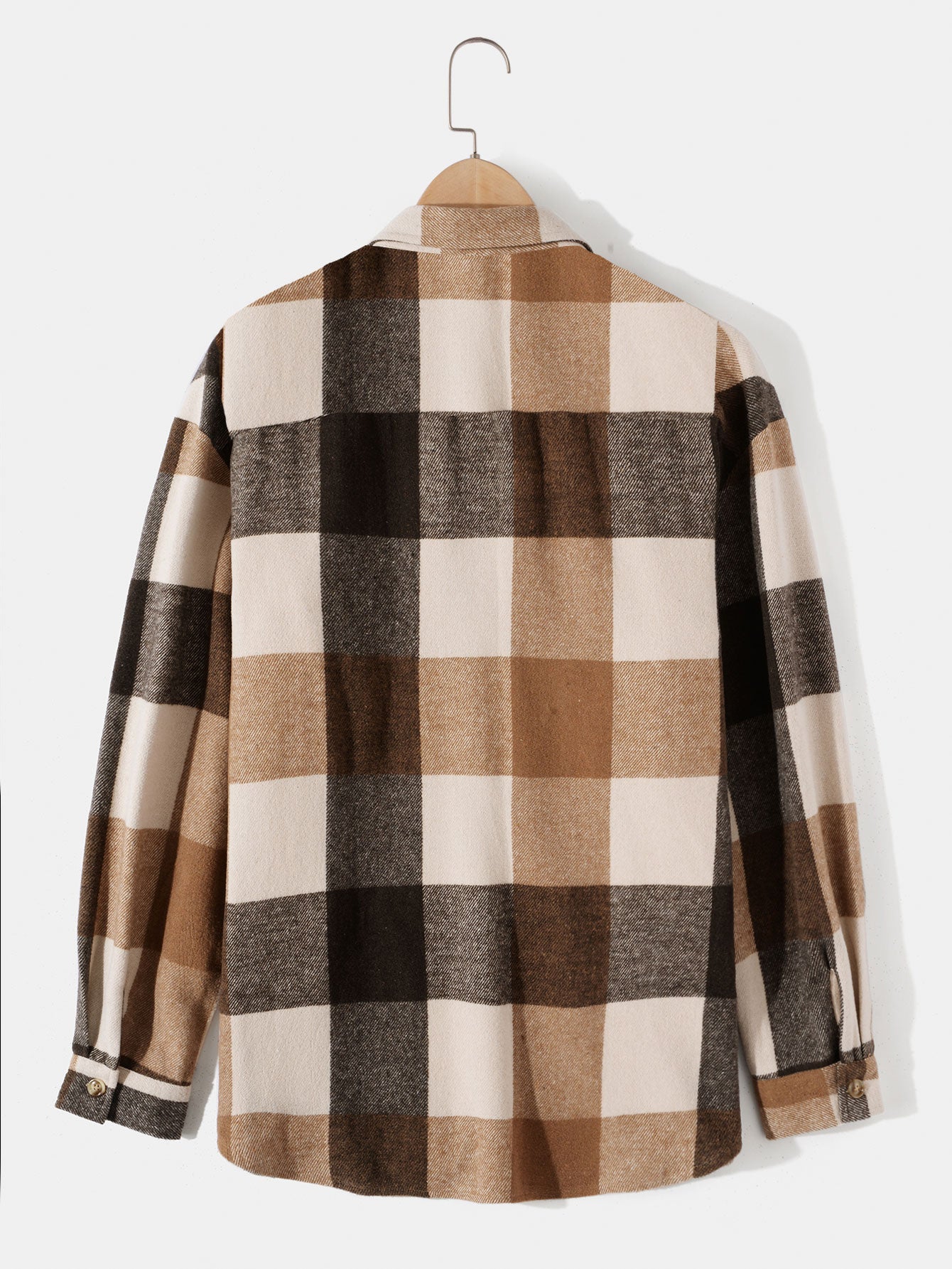 Flanell-Karierte Überhemd & Chino Cargo Jogginghosen - Image 4