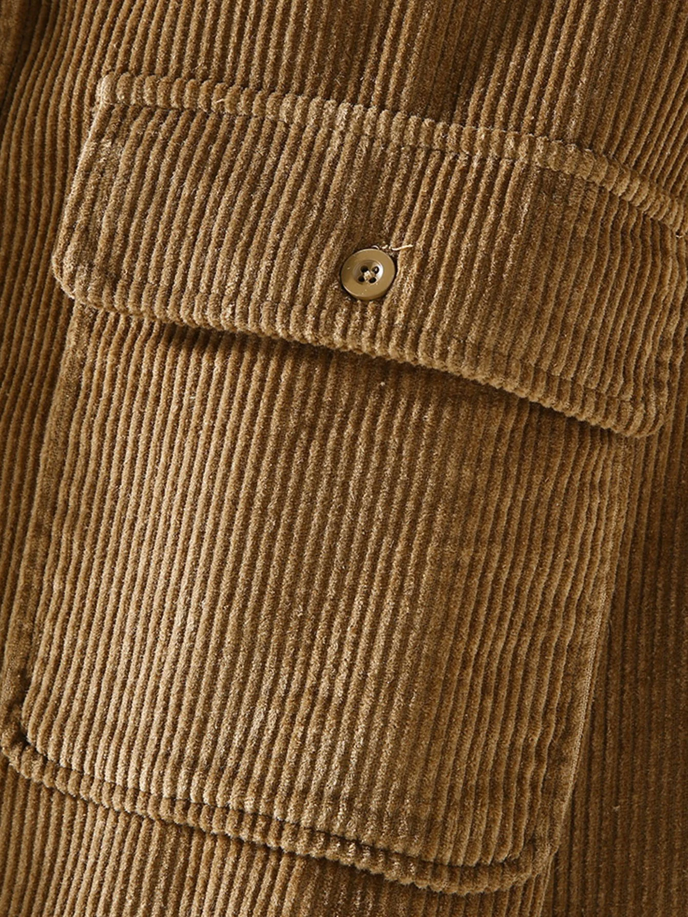 Fleecegefütterte Baumwollcordhemd mit Knöpfen - Image 9