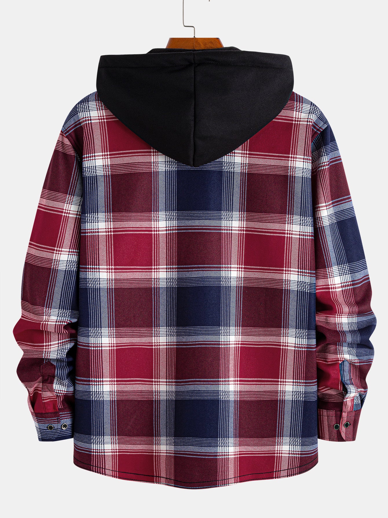Fleecegefüttertes Flanellhemd mit Kapuze - Image 6