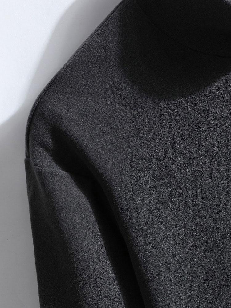 Fleece Langarm-Mock-Neck T-Shirt - Image 9