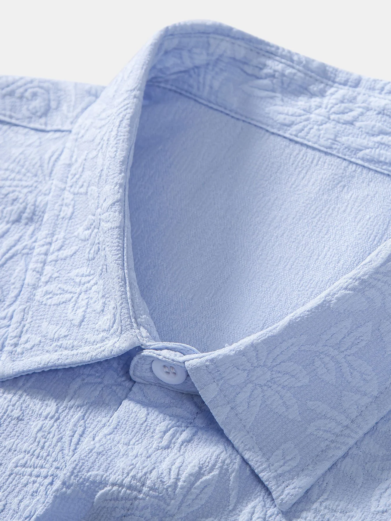 Blumen-Jacquard-Hemd mit Knopfleiste - Image 3