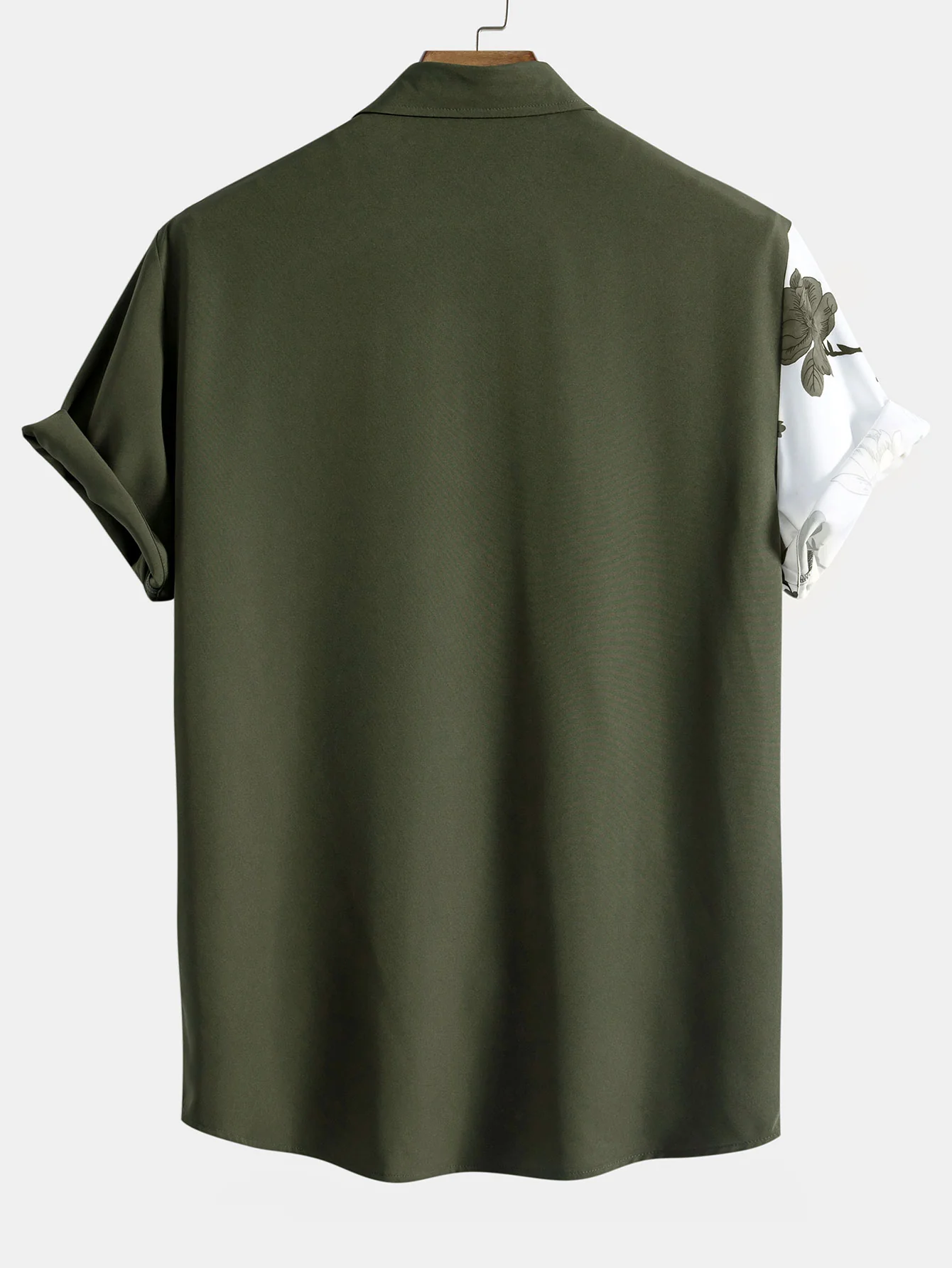 Blumen-Patchwork-Druck Hemd mit Knöpfen - Image 4