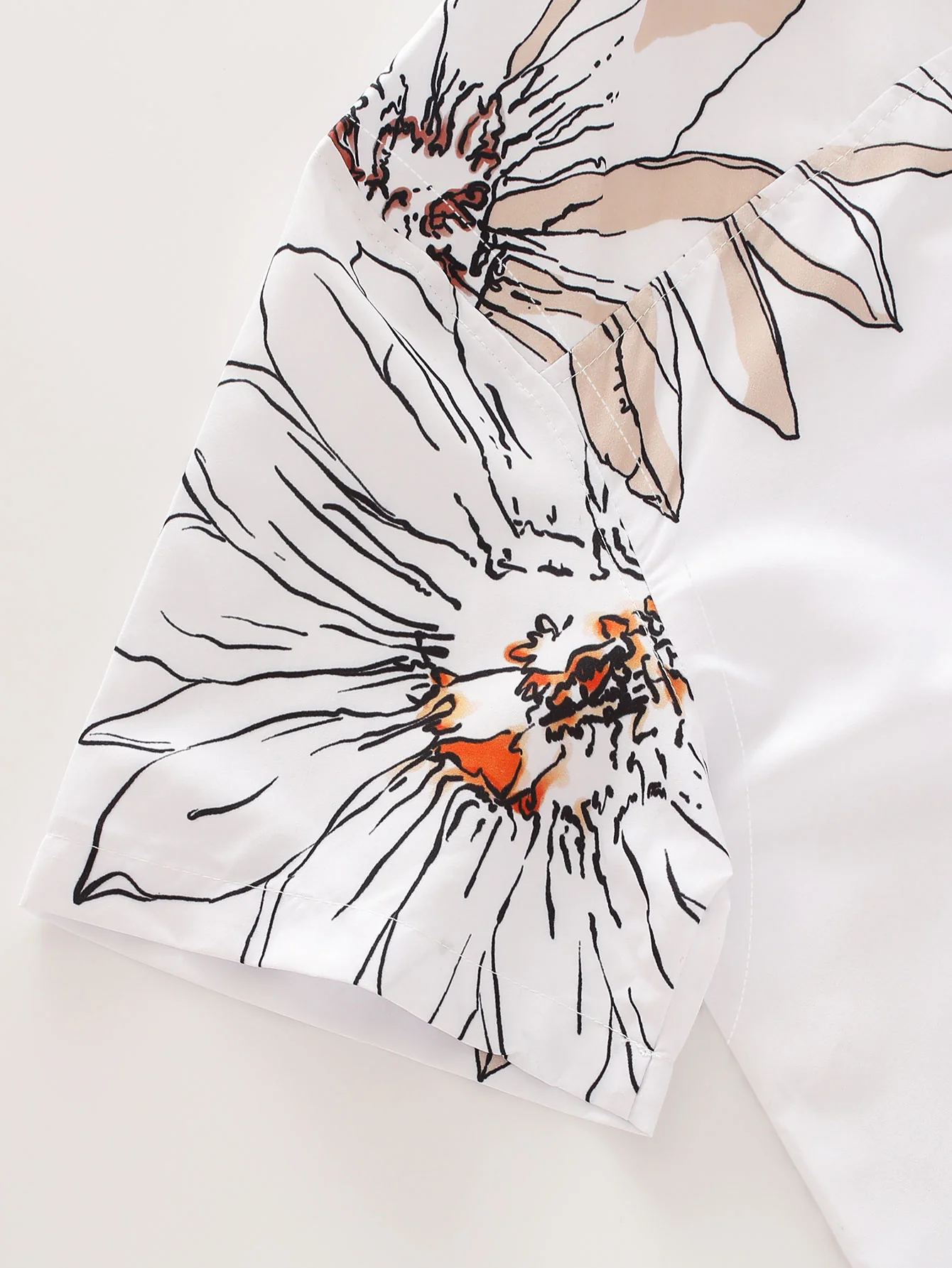 Blumenmuster Hemd mit Knöpfen - Image 8