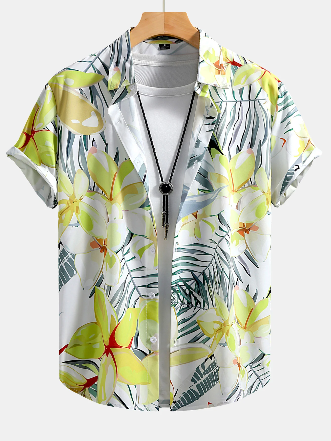 Blumenpflanzen Druck Hemd mit Knöpfen & Badehose - Image 13