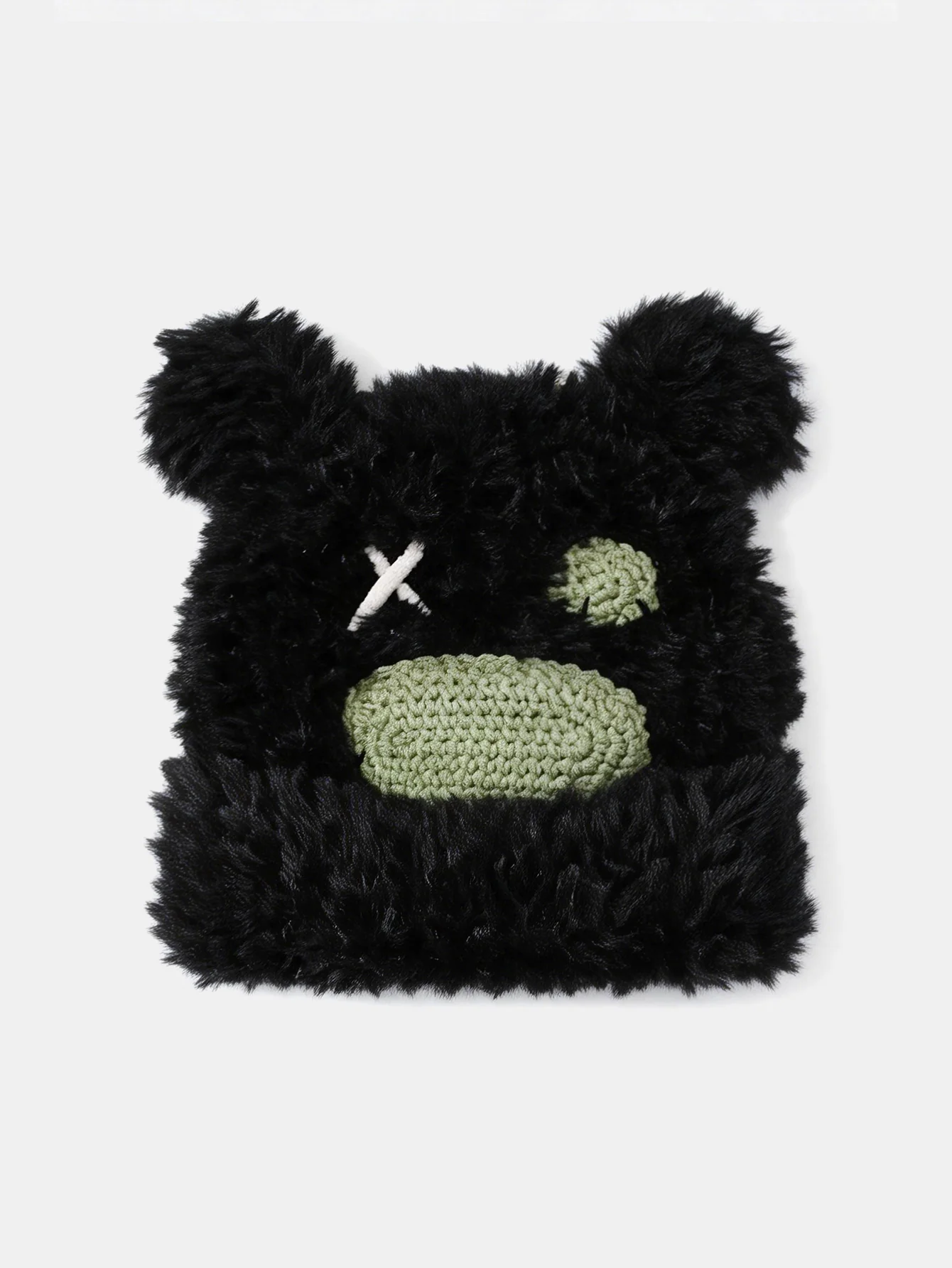Fluffy Bear Ear Design Cute Beanie Hat Suitable For Autumn Winter - Image 6