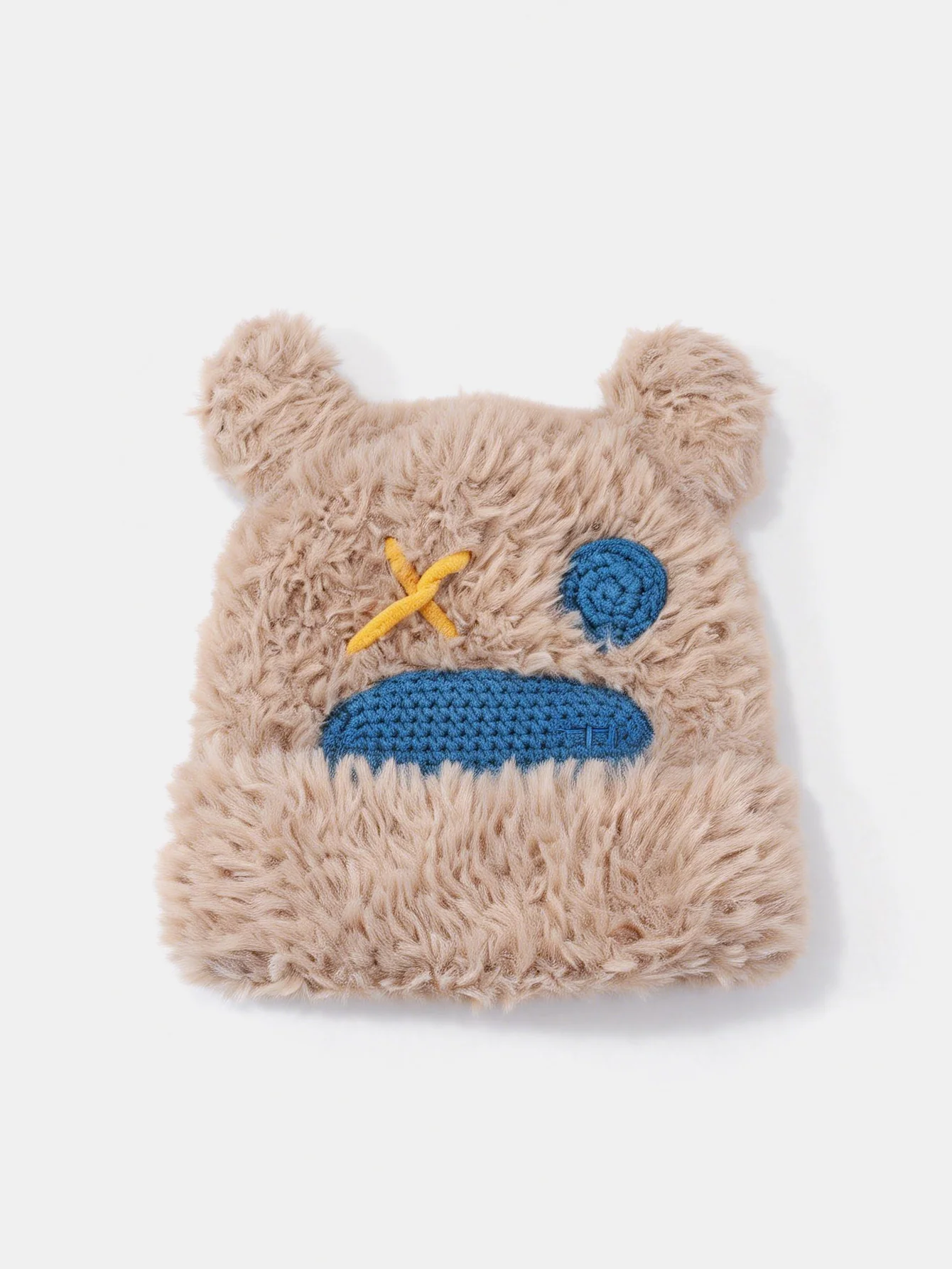 Fluffy Bear Ear Design Cute Beanie Hat Suitable For Autumn Winter - Image 9