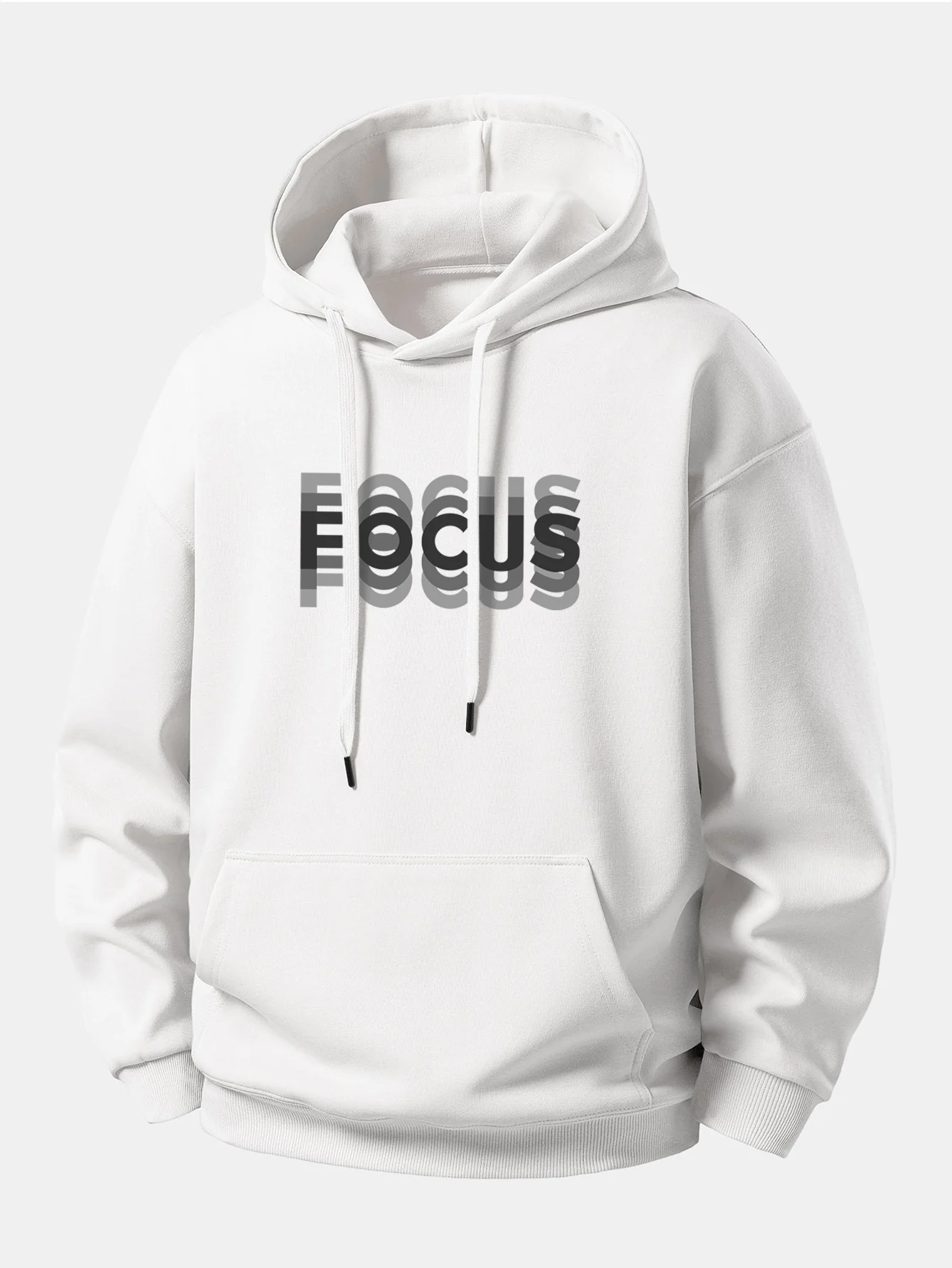 Focus Print Relax Fit Hoodie - Image 3