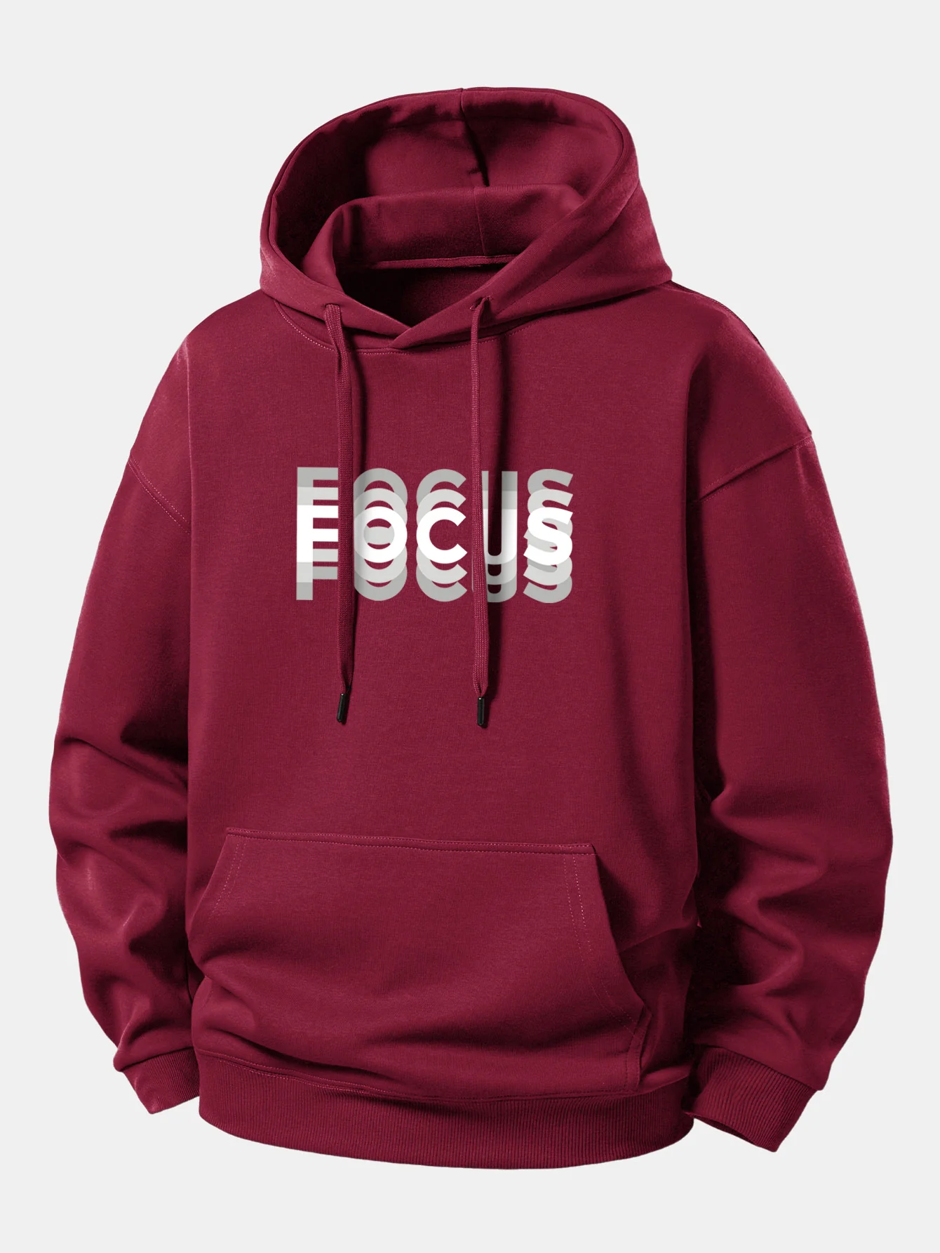 Focus Print Relax Fit Hoodie - Image 4