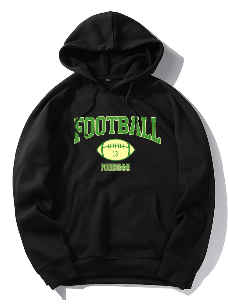 Fußball Druck Hoodie - Image 3