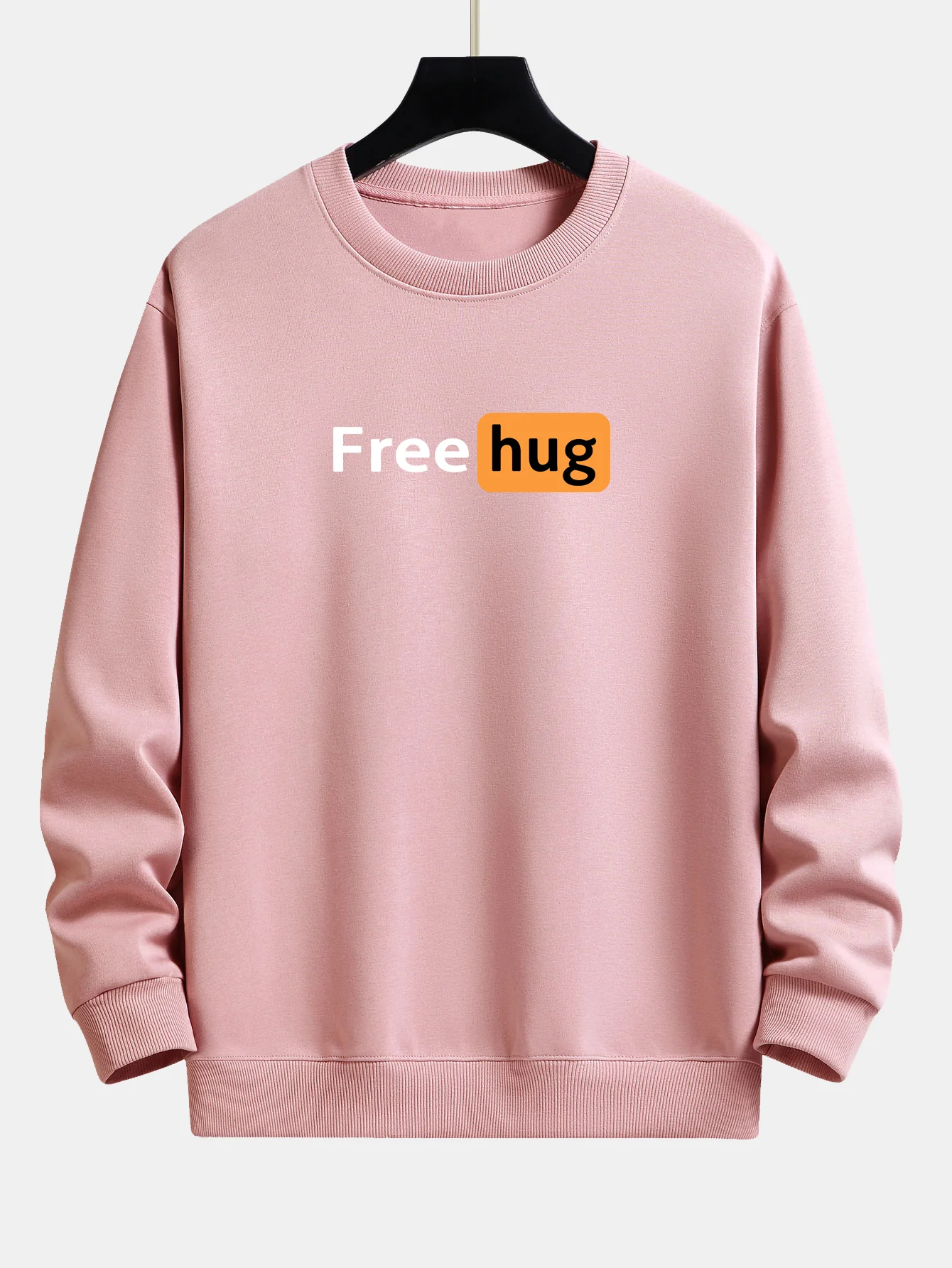 Free Hug Druck Locker sitzendes Sweatshirt - Image 3