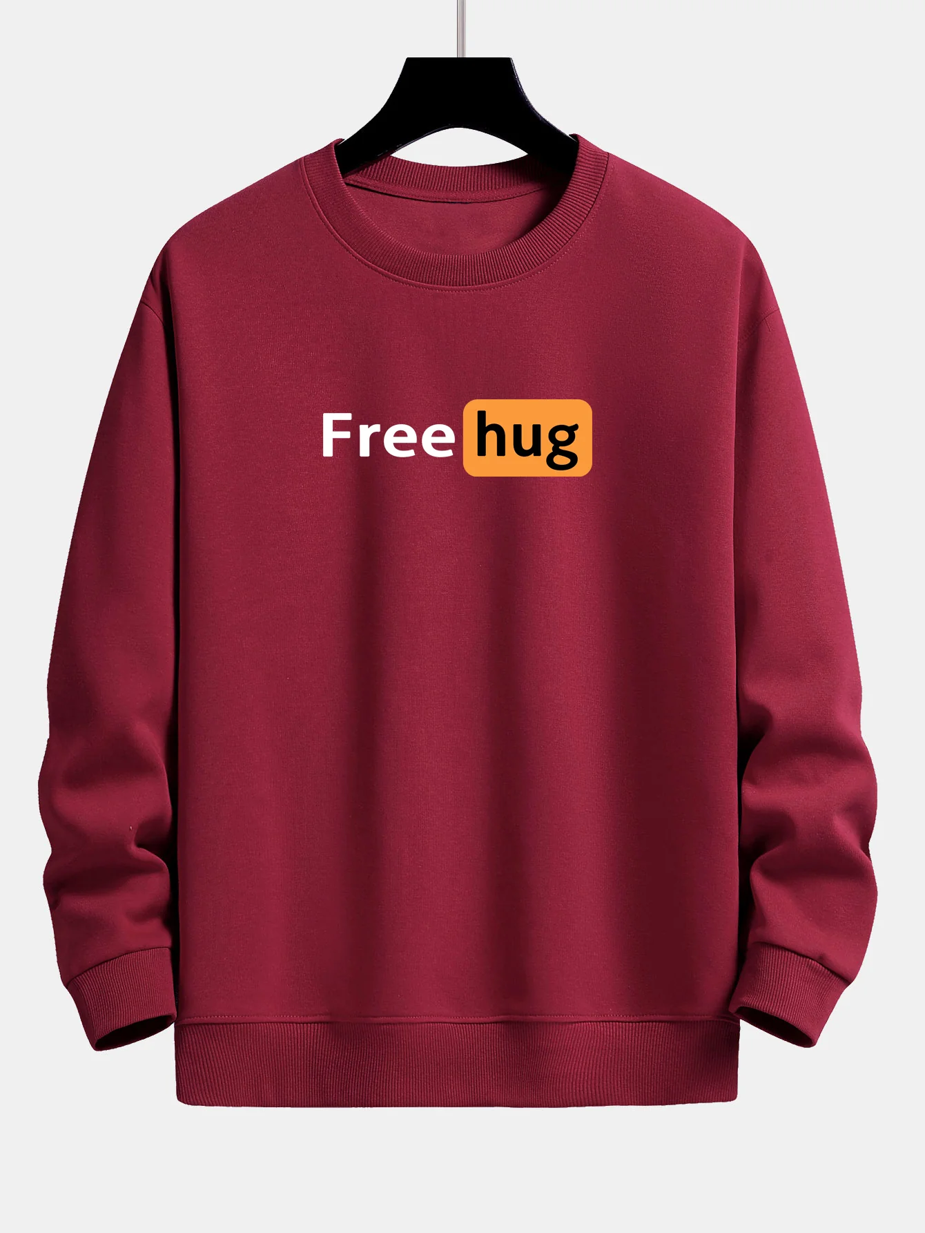 Free Hug Druck Locker sitzendes Sweatshirt - Image 6