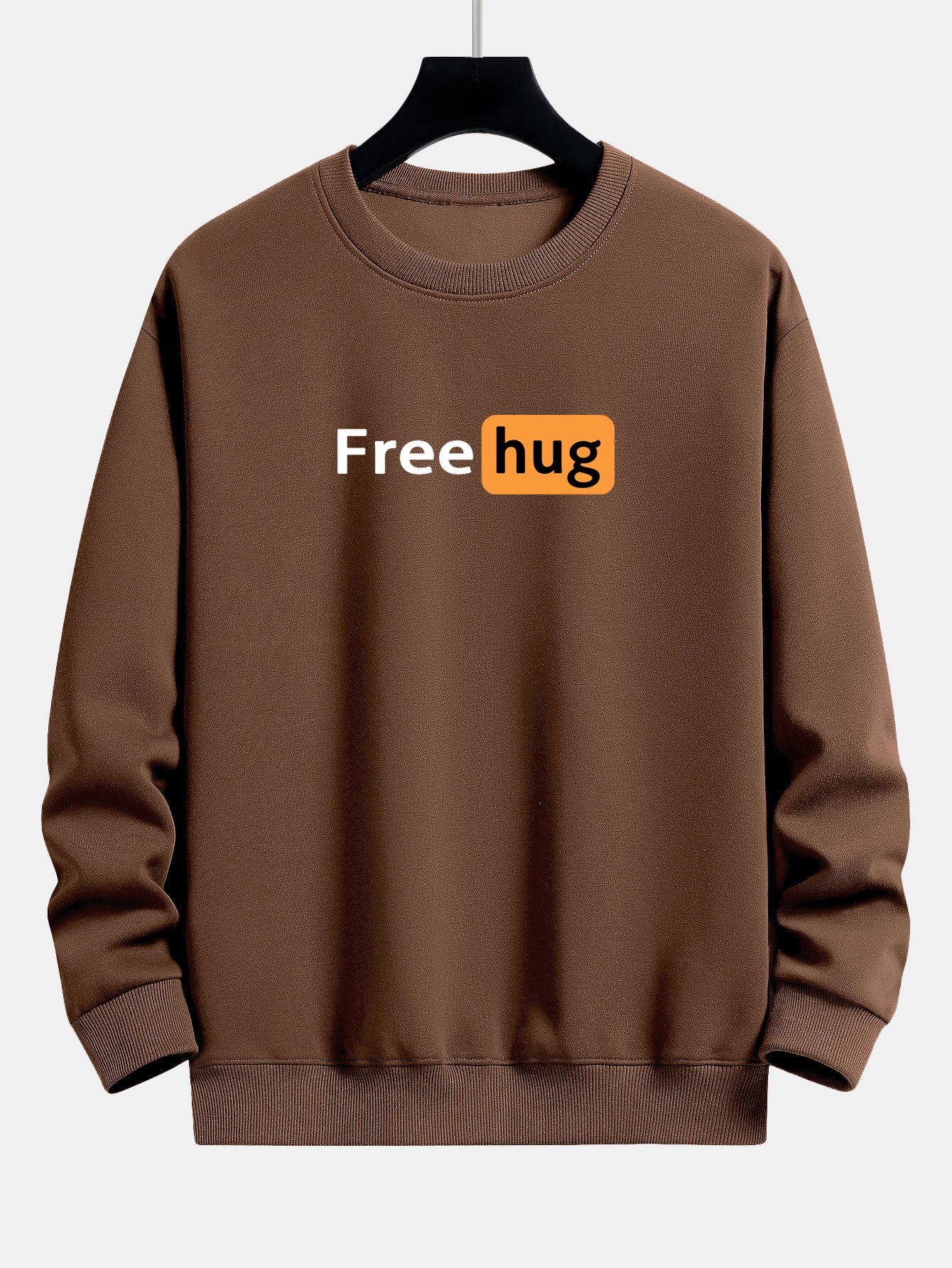 Free Hug Druck Locker sitzendes Sweatshirt - Image 7