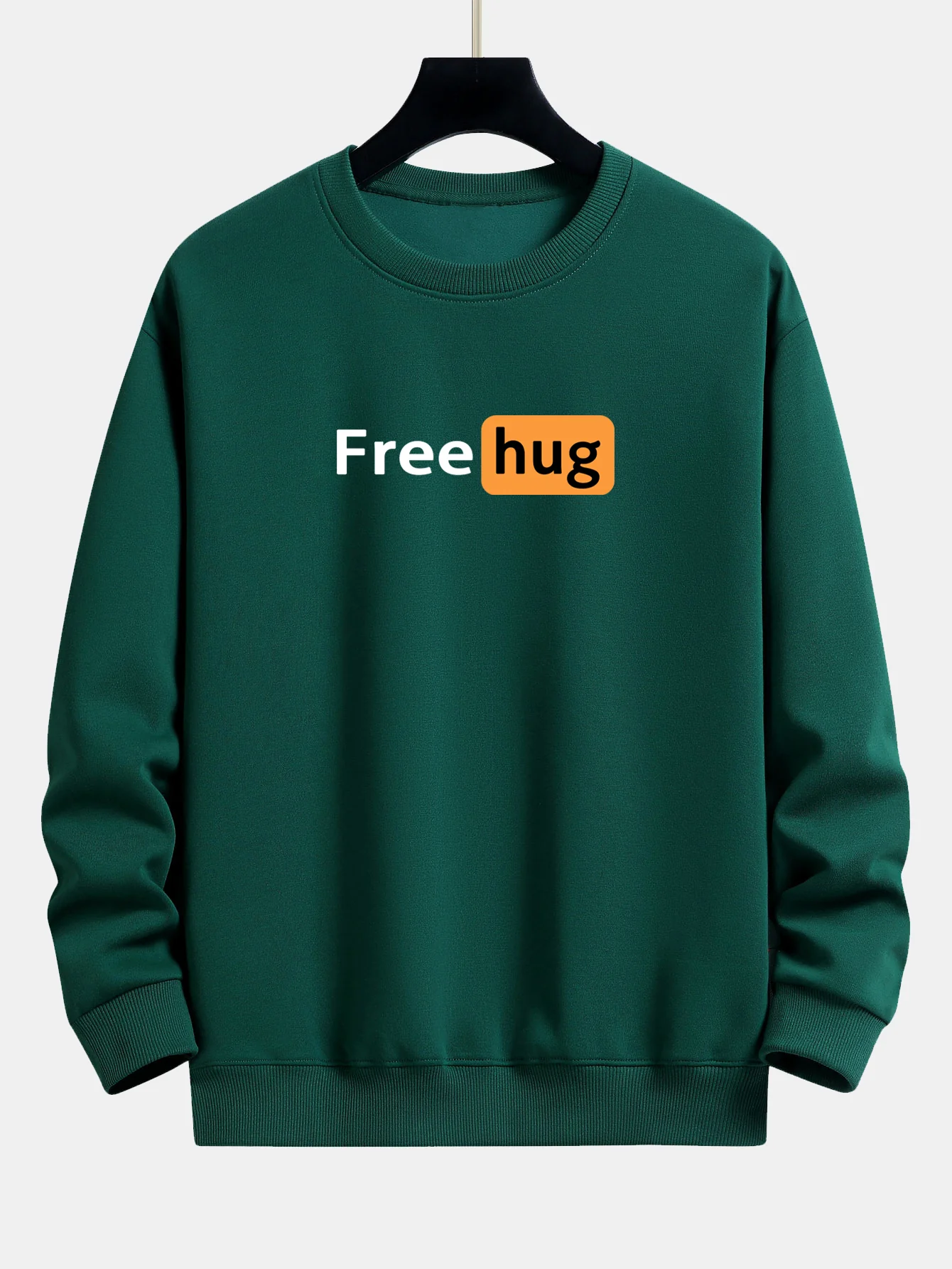 Free Hug Druck Locker sitzendes Sweatshirt - Image 8