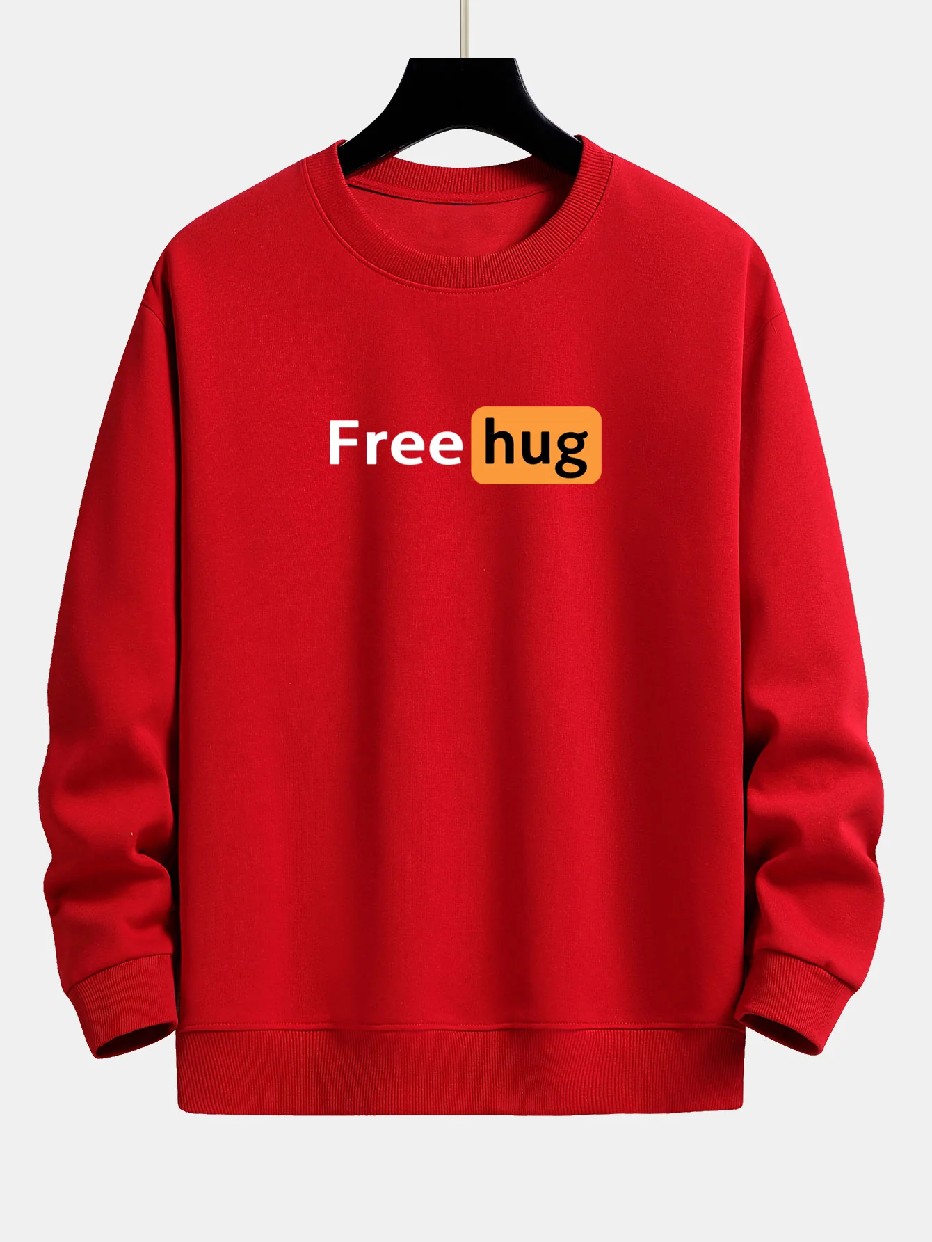 Free Hug Druck Locker sitzendes Sweatshirt - Image 9