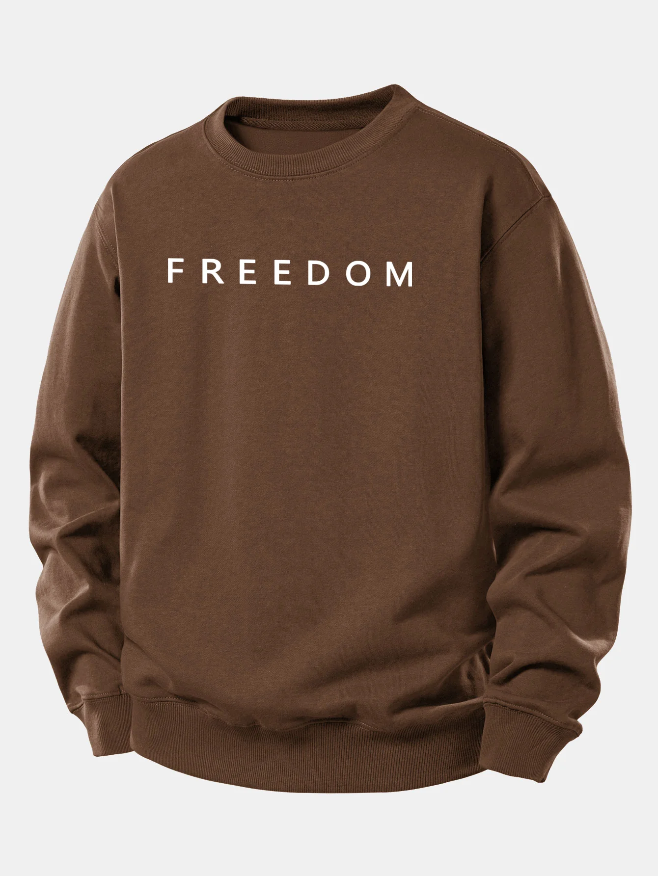 Freedom American Flag Print Relax Fit Sweatshirt - Image 10