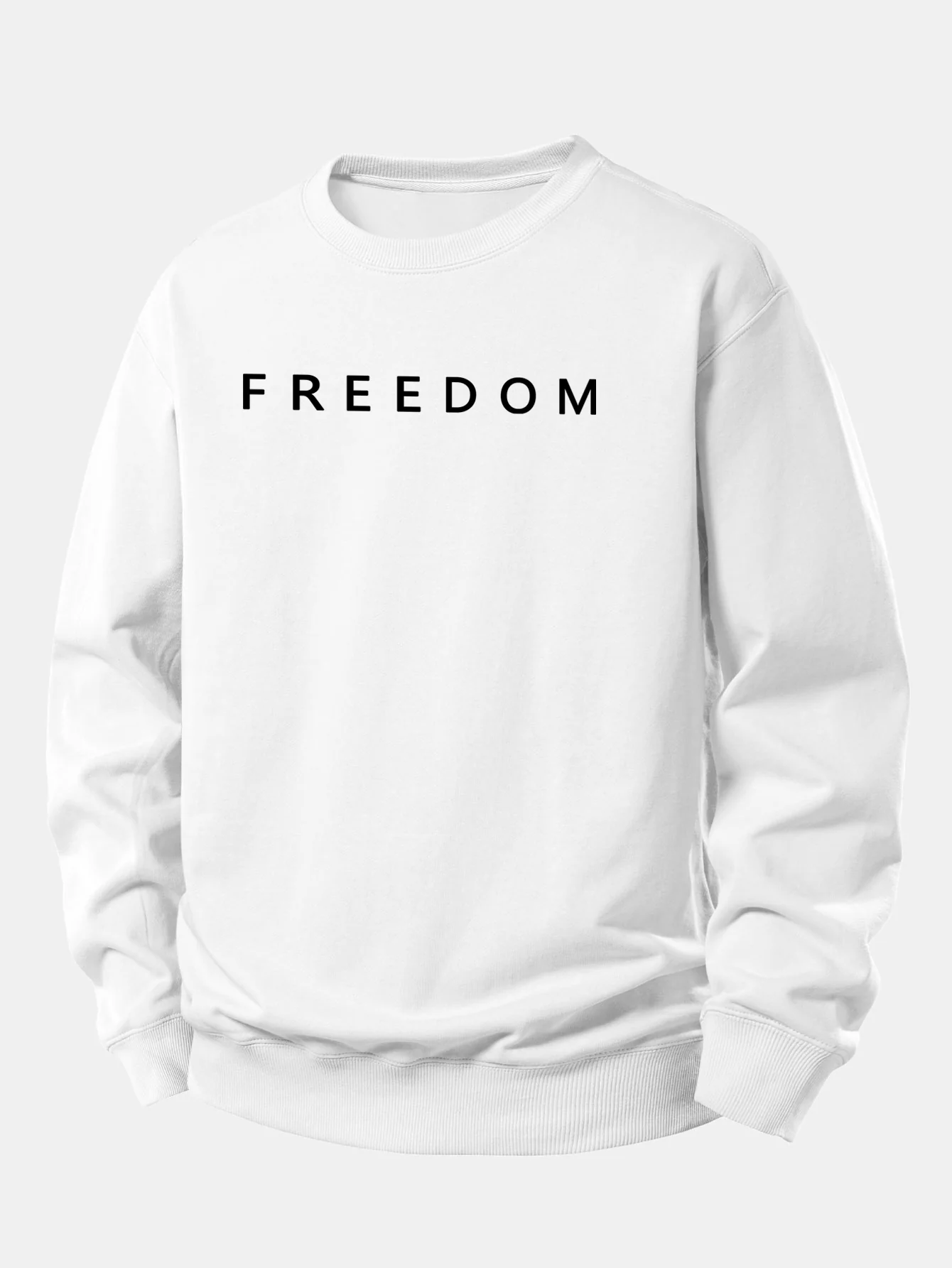 Freedom American Flag Print Relax Fit Sweatshirt - Image 12