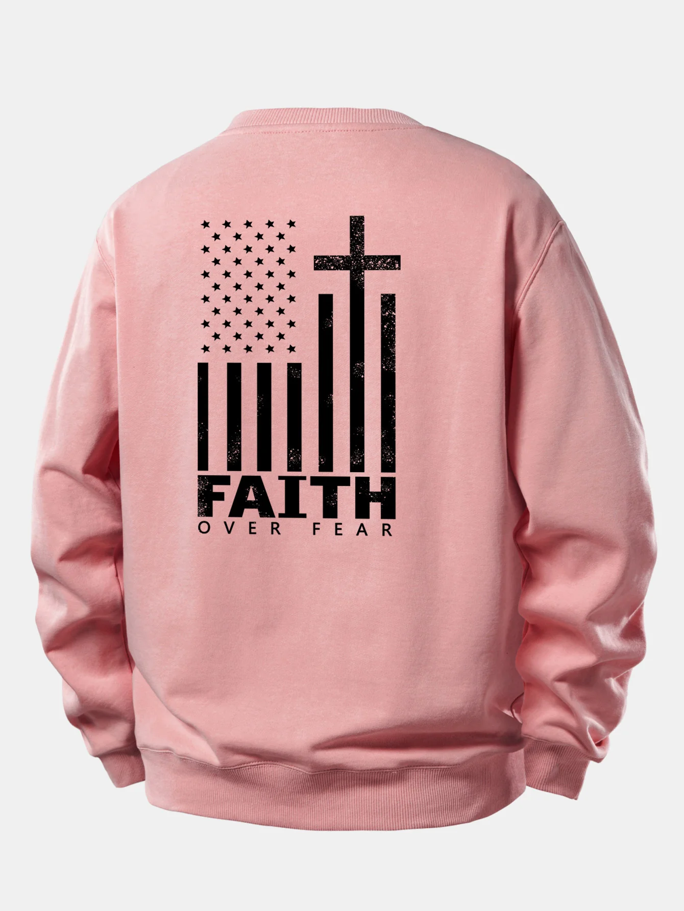 Freedom American Flag Print Relax Fit Sweatshirt - Image 15